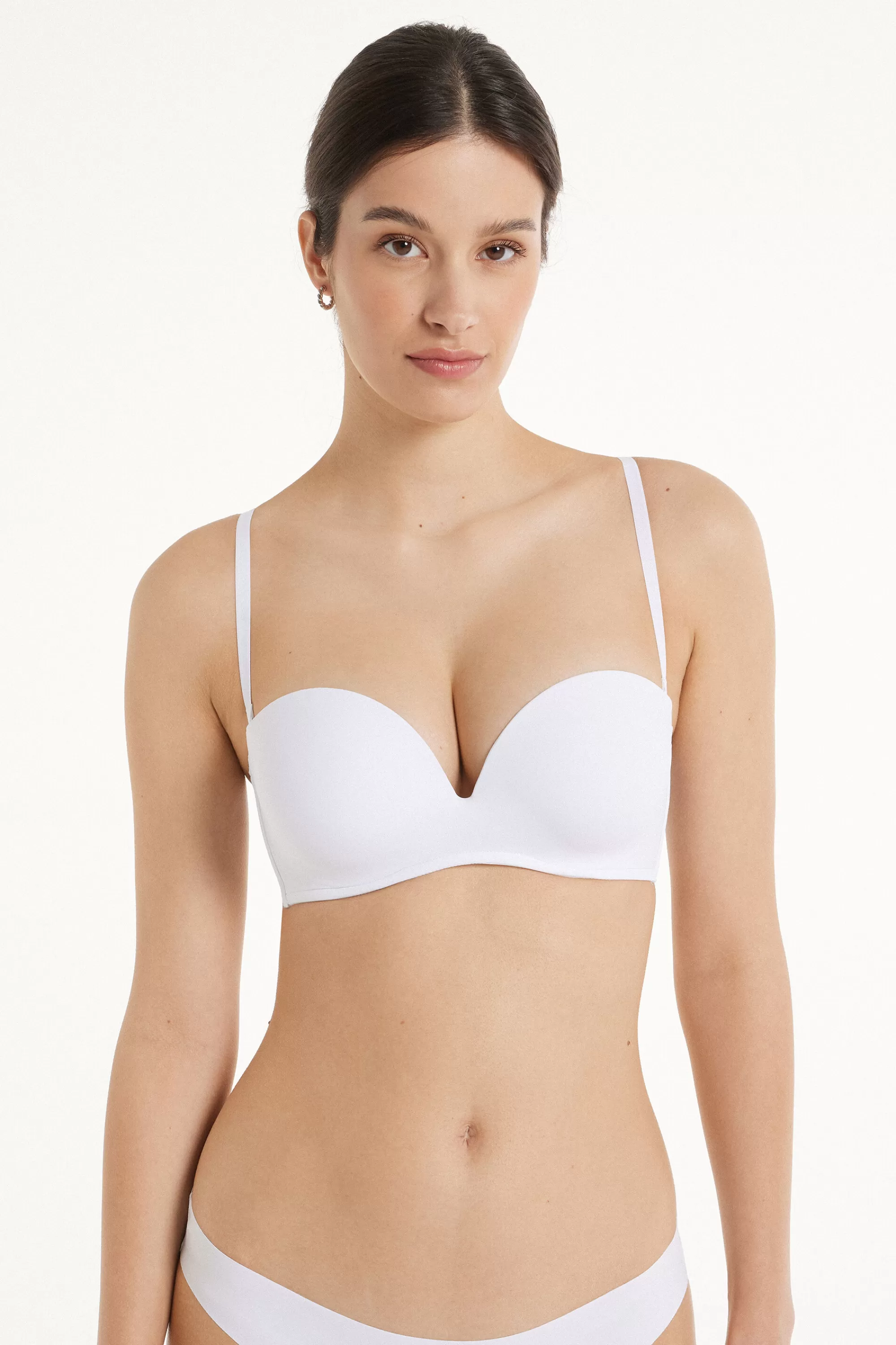 Fashion Reggiseno Fascia Imbottita Scollata Microfibra Riciclata - Fascia E Senza Spalline - Donna | Invisibile | Completi intimi