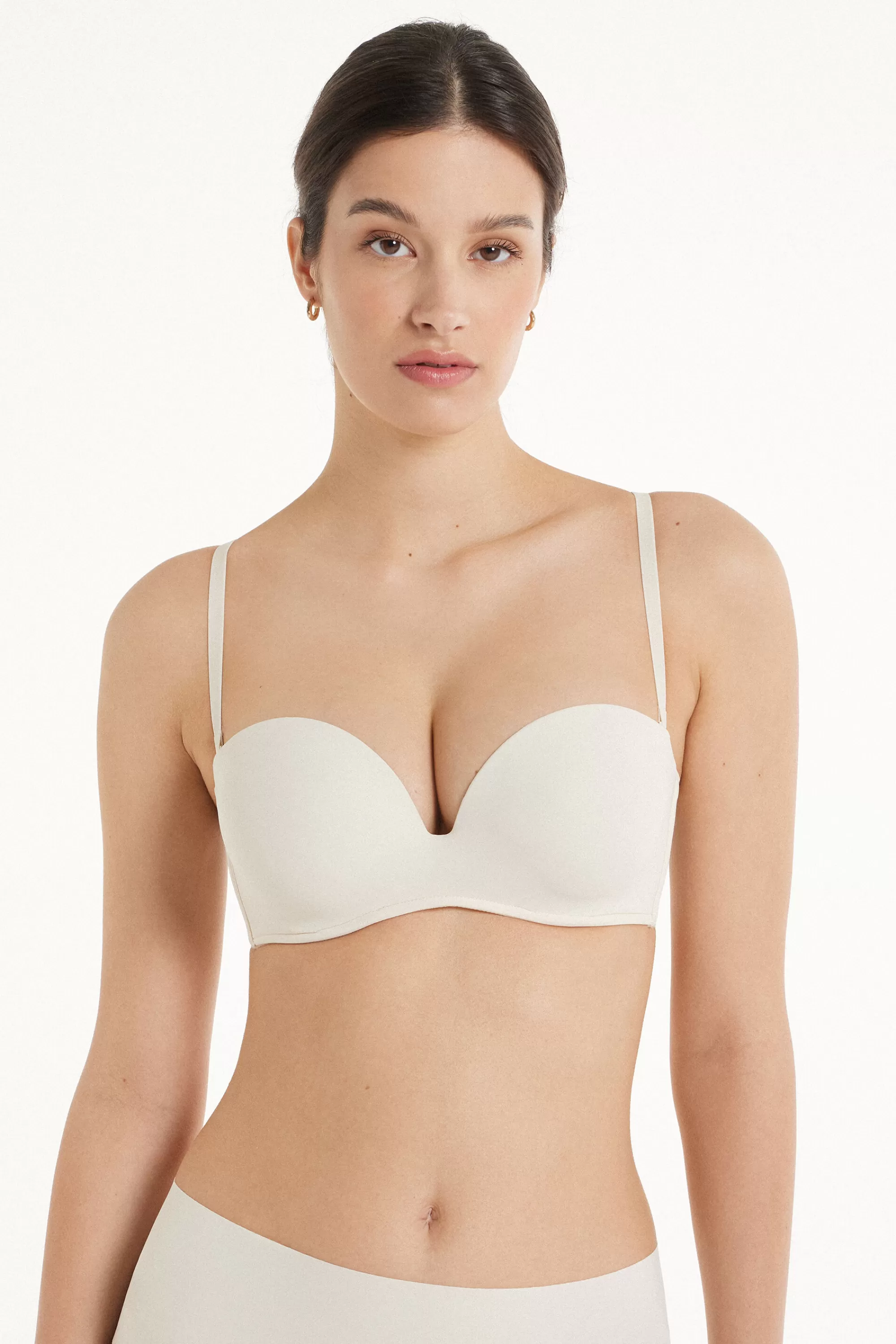 Best Reggiseno Fascia Imbottita Scollata Microfibra Riciclata - Fascia E Senza Spalline - Donna | Invisibile | Completi intimi