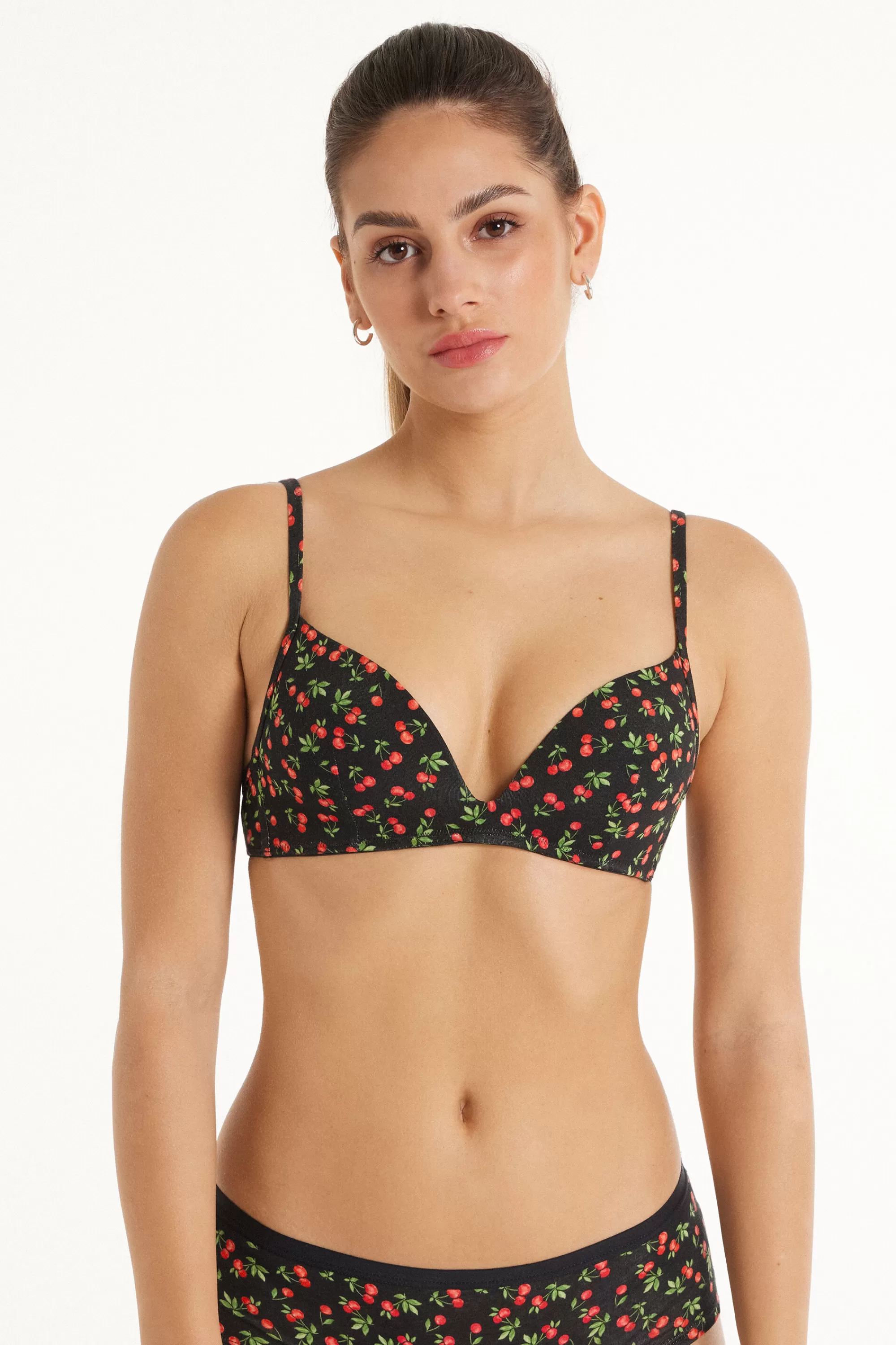 Shop Reggiseno London In Cotone Stampato - Triangolo - Donna | Completi intimi | Reggiseni