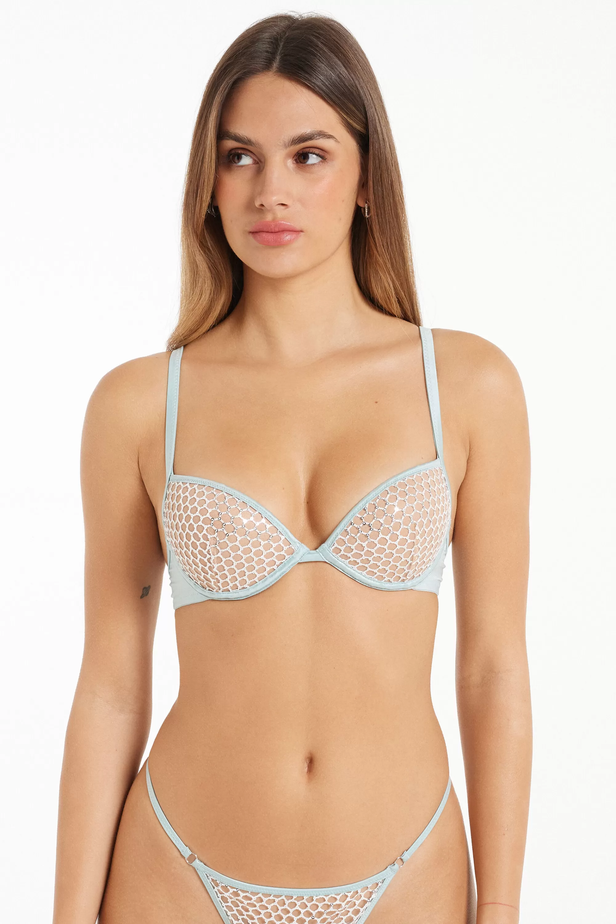 Shop Reggiseno Push-up Moscow Sequin Net - Push Up - Donna | Reggiseni