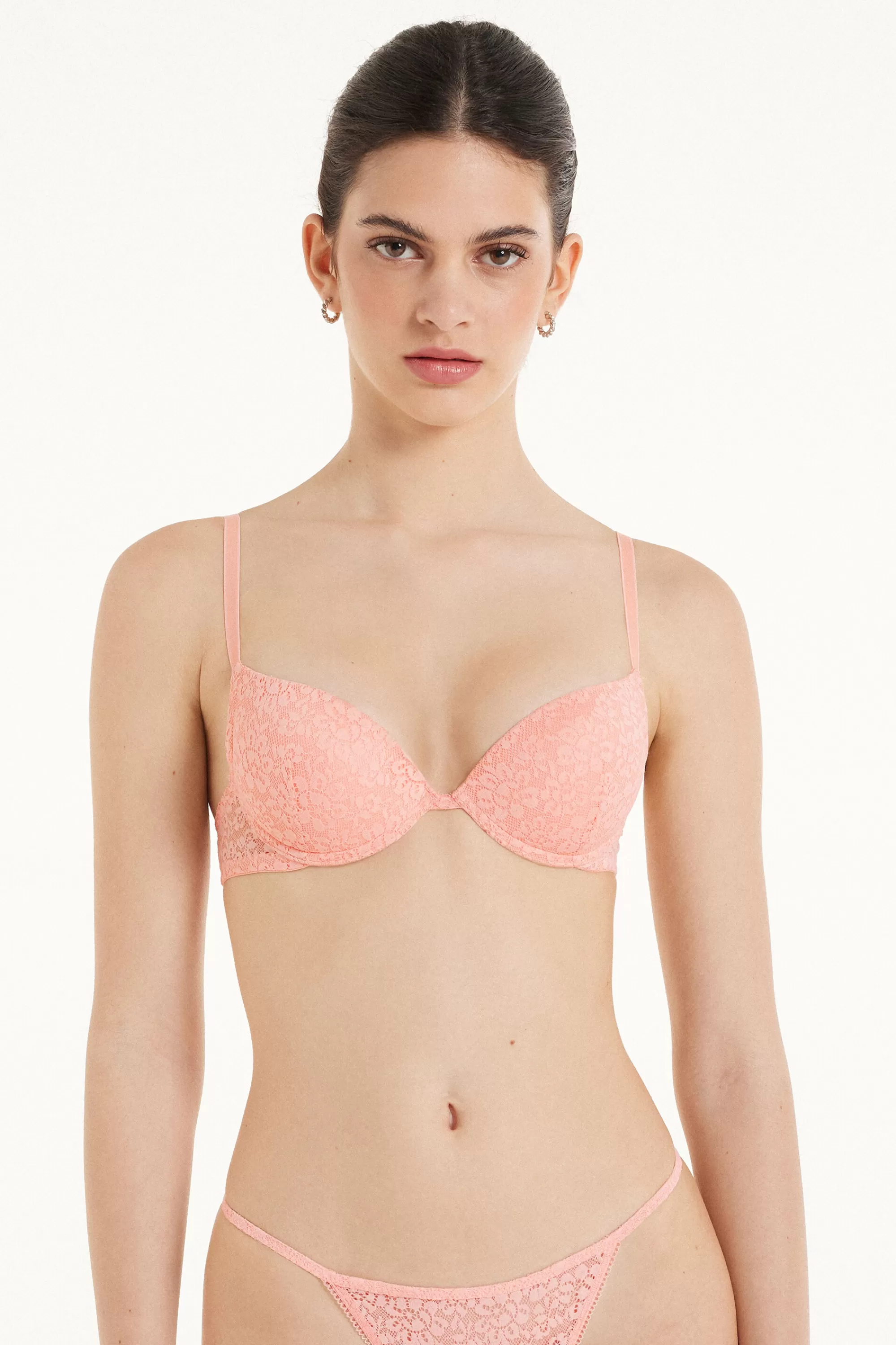 Store Reggiseno Super Push-up In Pizzo Riciclato Los Angeles - Push Up - Donna | Completi intimi | Reggiseni