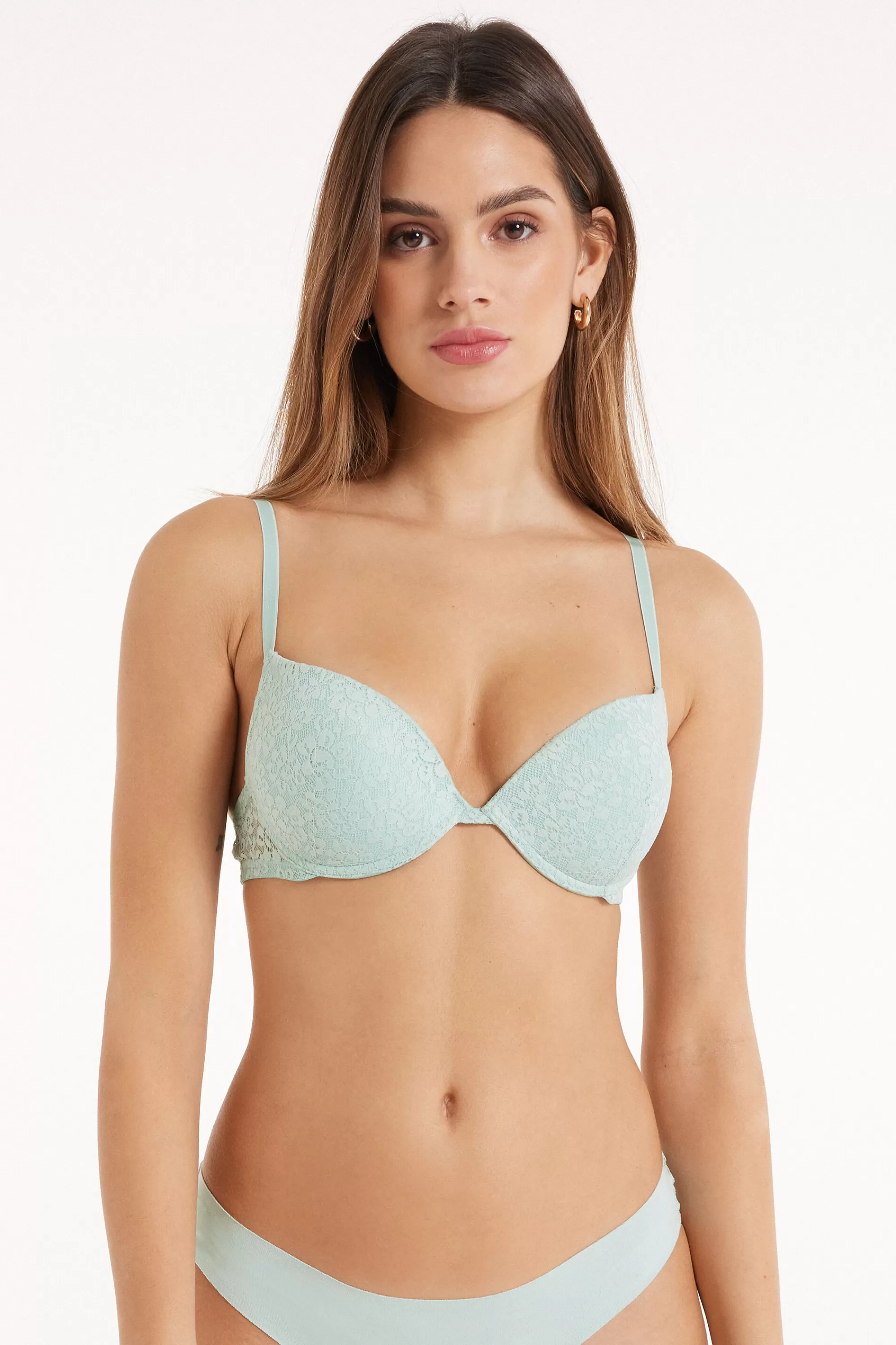 Cheap Reggiseno Super Push-up In Pizzo Riciclato Los Angeles - Push Up - Donna | Reggiseni