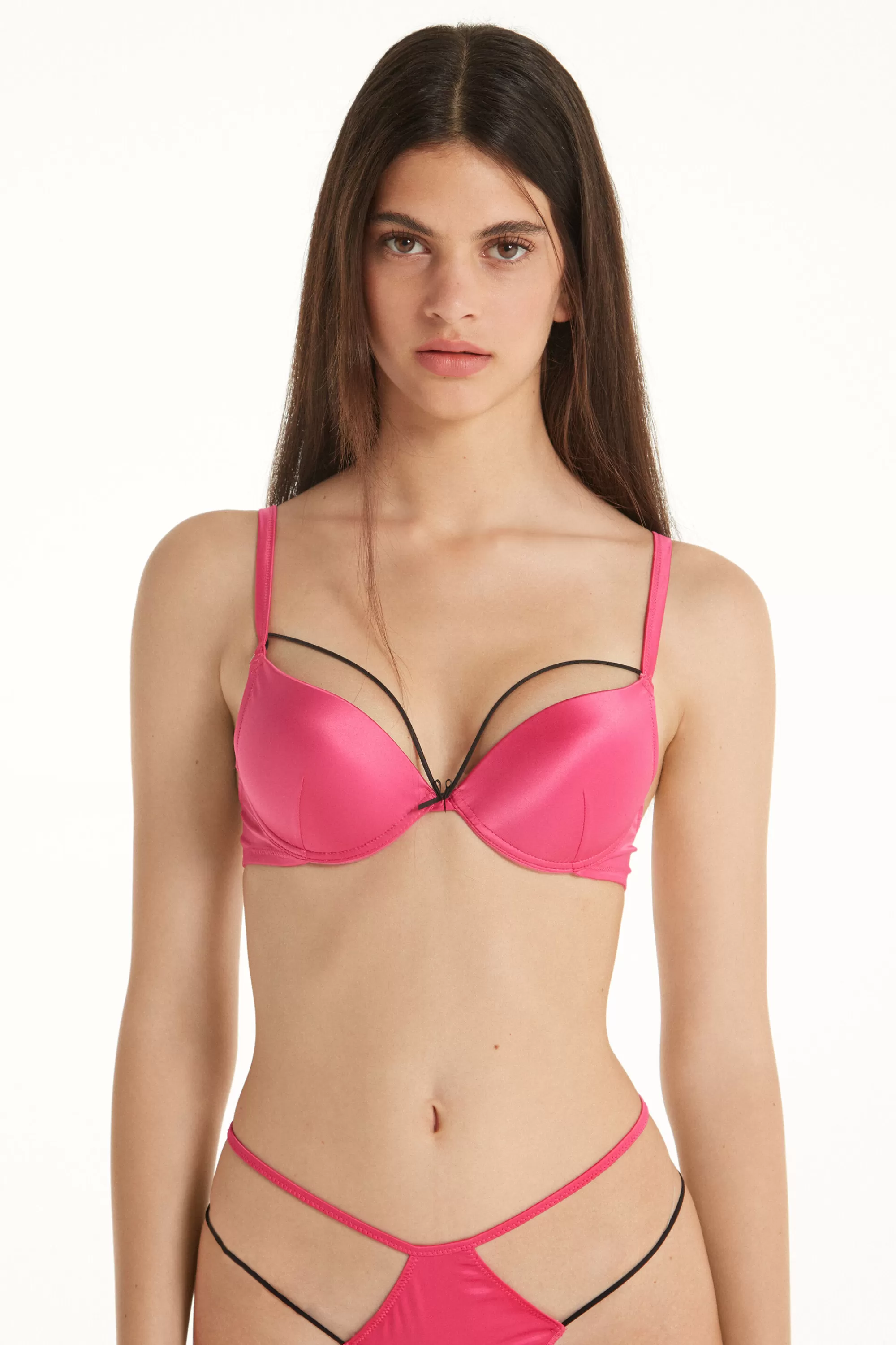 Fashion Reggiseno Super Push-up Los Angeles Lipstick Satin - Push Up - Donna | Reggiseni