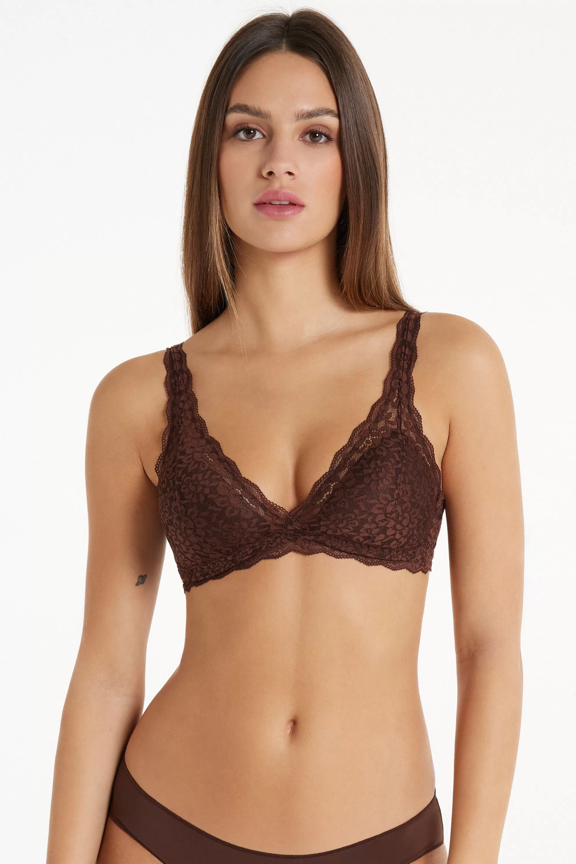 Flash Sale Reggiseno Triangolo In Pizzo Riciclato Havana - Bralette E Brassiere - Donna | Reggiseni