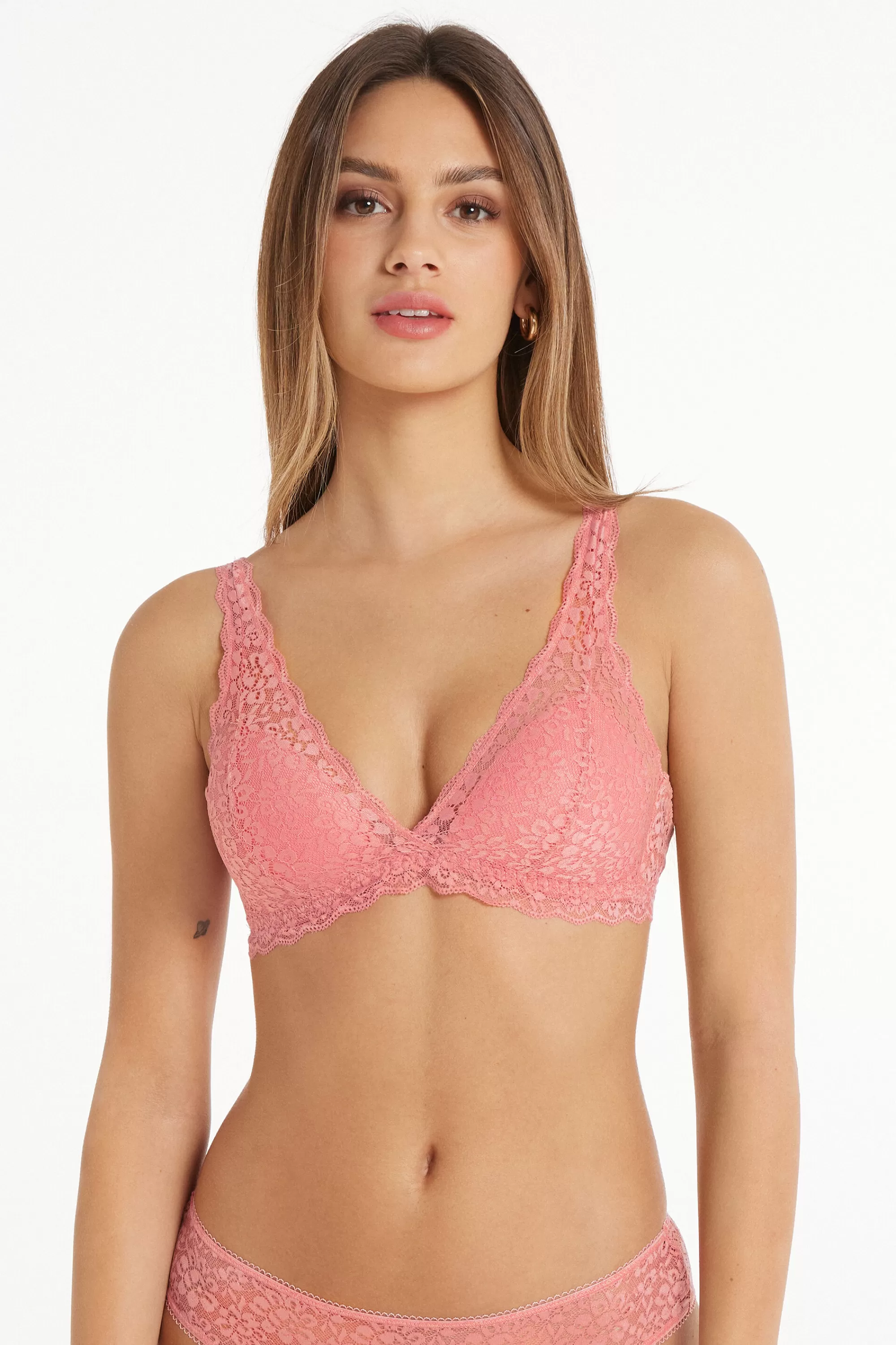 Store Reggiseno Triangolo In Pizzo Riciclato Havana - Bralette E Brassiere - Donna | Reggiseni