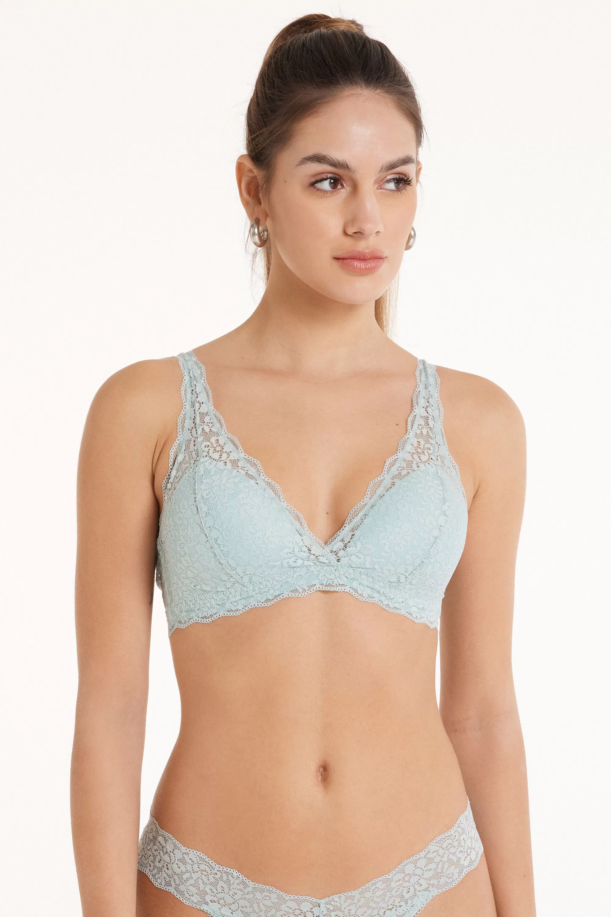 Best Sale Reggiseno Triangolo In Pizzo Riciclato Havana - Bralette E Brassiere - Donna | Reggiseni