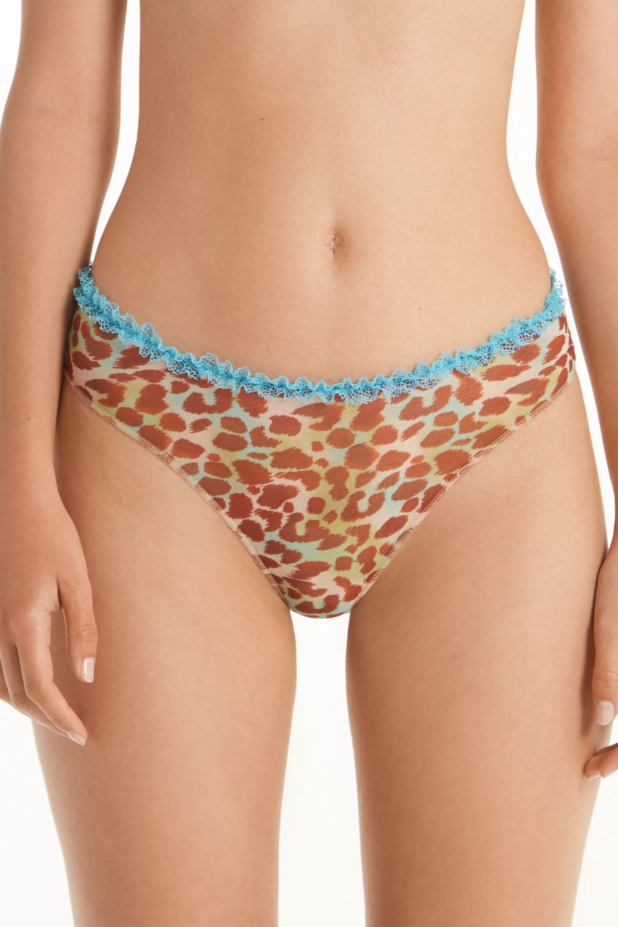 Hot Slip Alto Hypnotic Animalier - Slip Classico - Donna | Slip