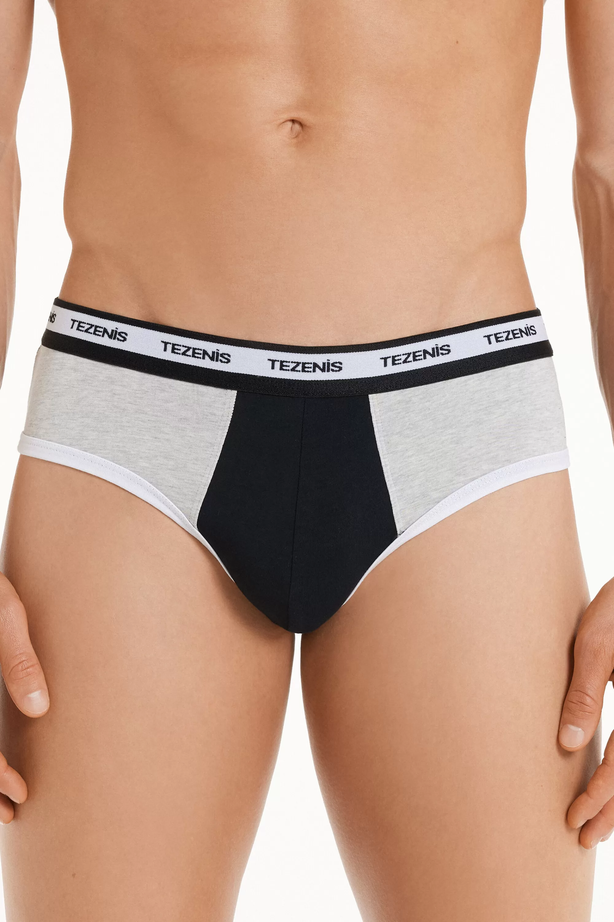 Online Slip Cotone Bicolore Con Elastico Logato - Slip - Uomo | Slip