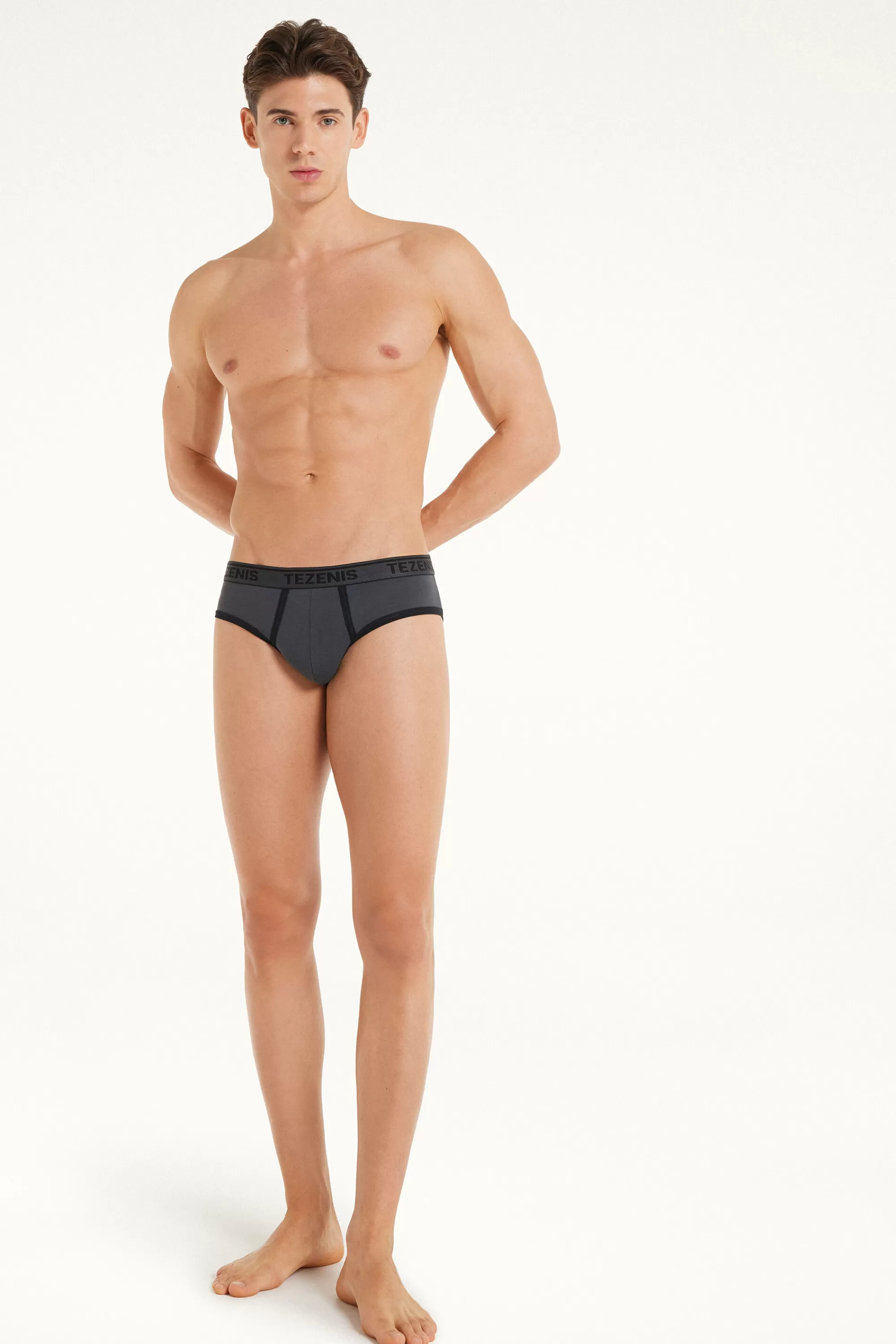 Best Slip In Cotone Bordi A Contrasto Con Logo - Slip - Uomo | Slip