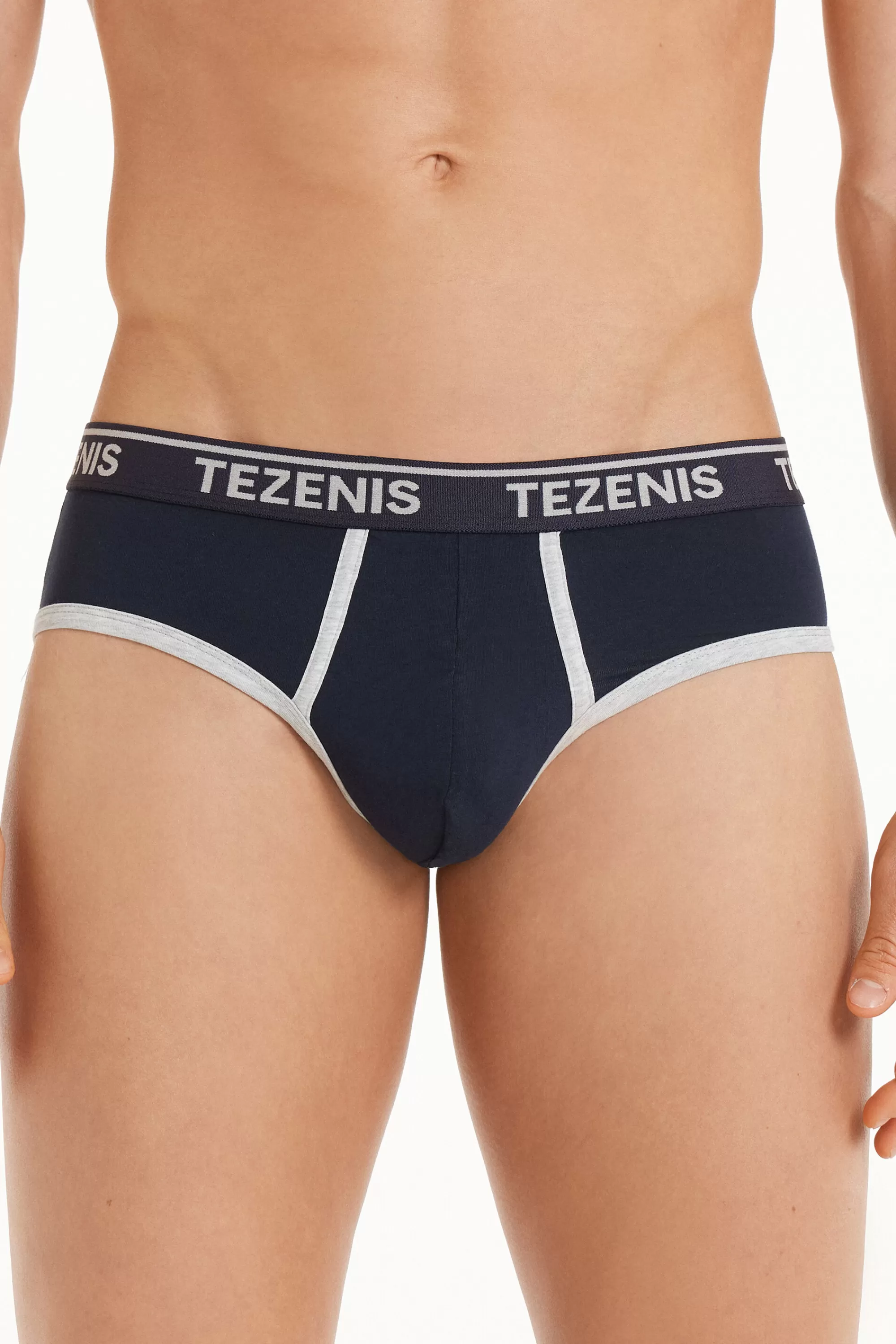 Online Slip In Cotone Bordi A Contrasto Con Logo - Slip - Uomo | Slip