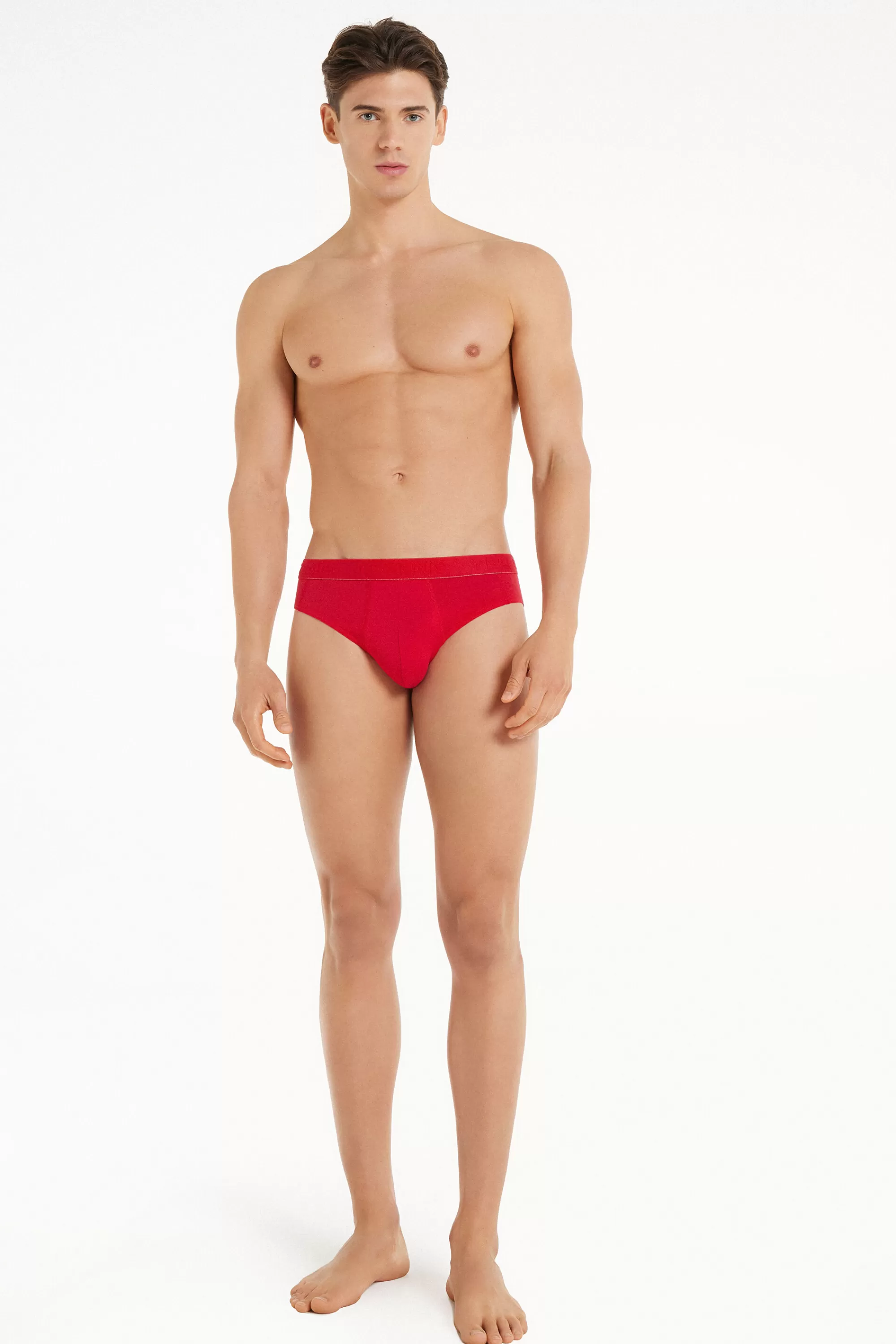 Discount Slip In Cotone Cuciture A Contrasto Con Logo - Slip - Uomo | Slip