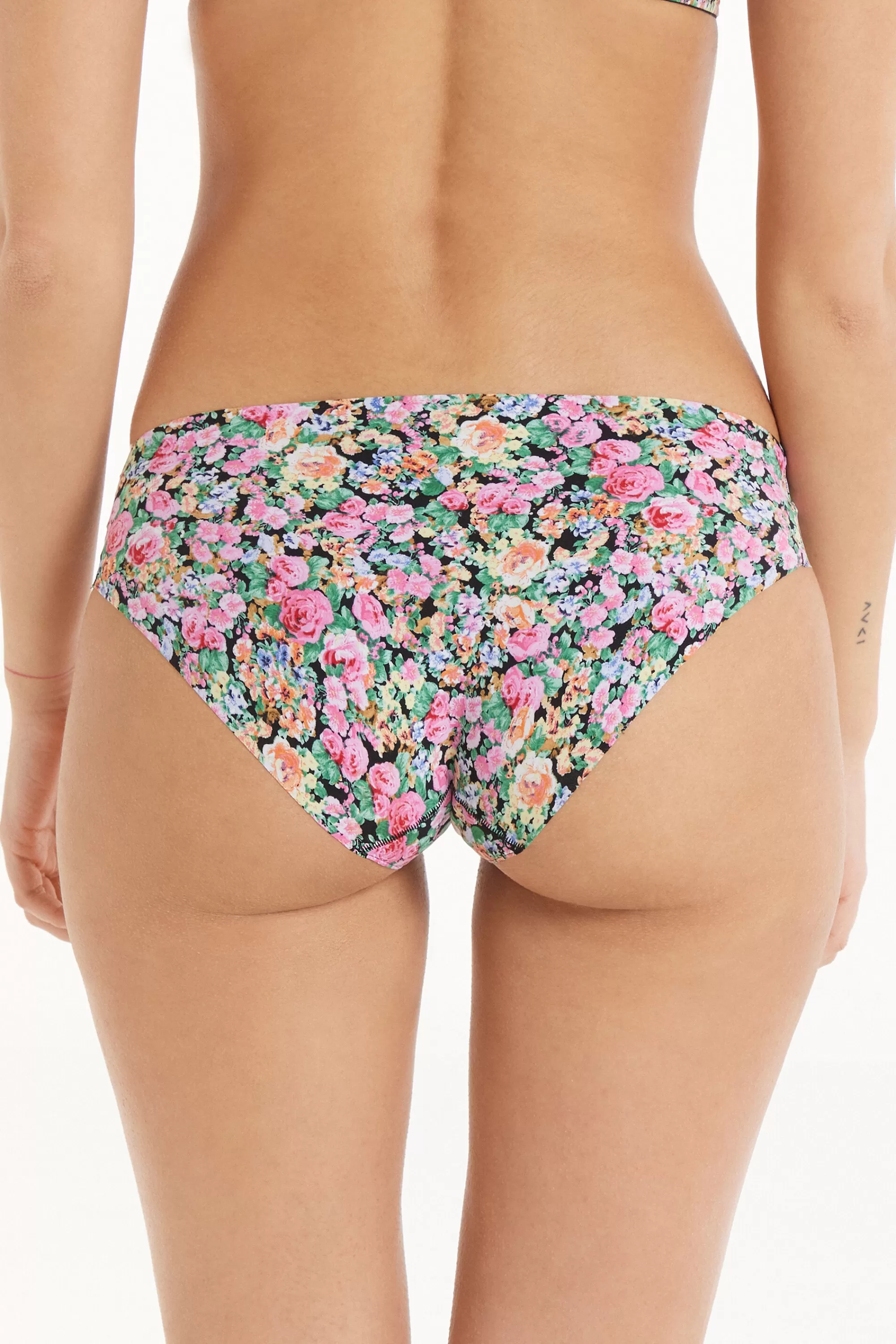 Shop Slip Taglio Vivo In Microfibra Stampata - Slip Classico - Donna | Completi intimi | Slip