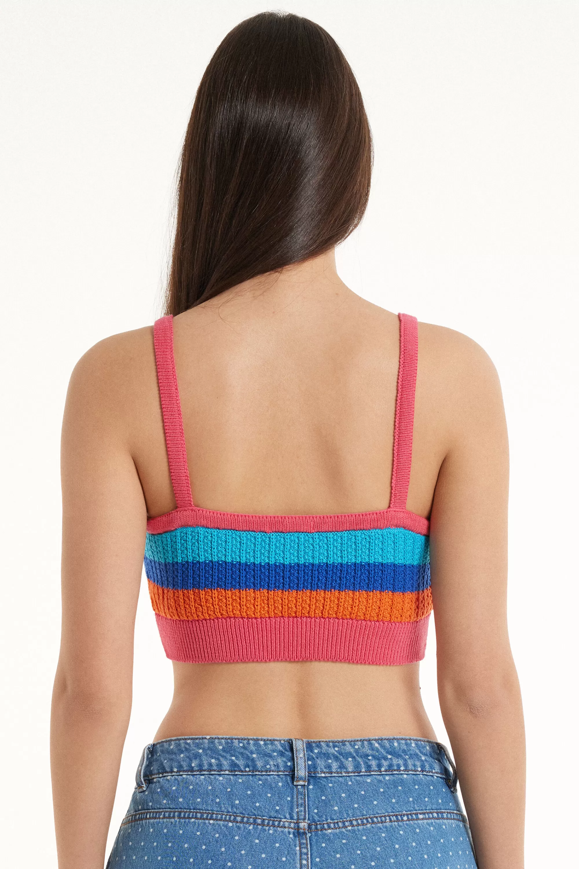 Best Sale Top Cortissimo A Righe Cotone Calato - Canotte E Top - Donna | Canotte e Top