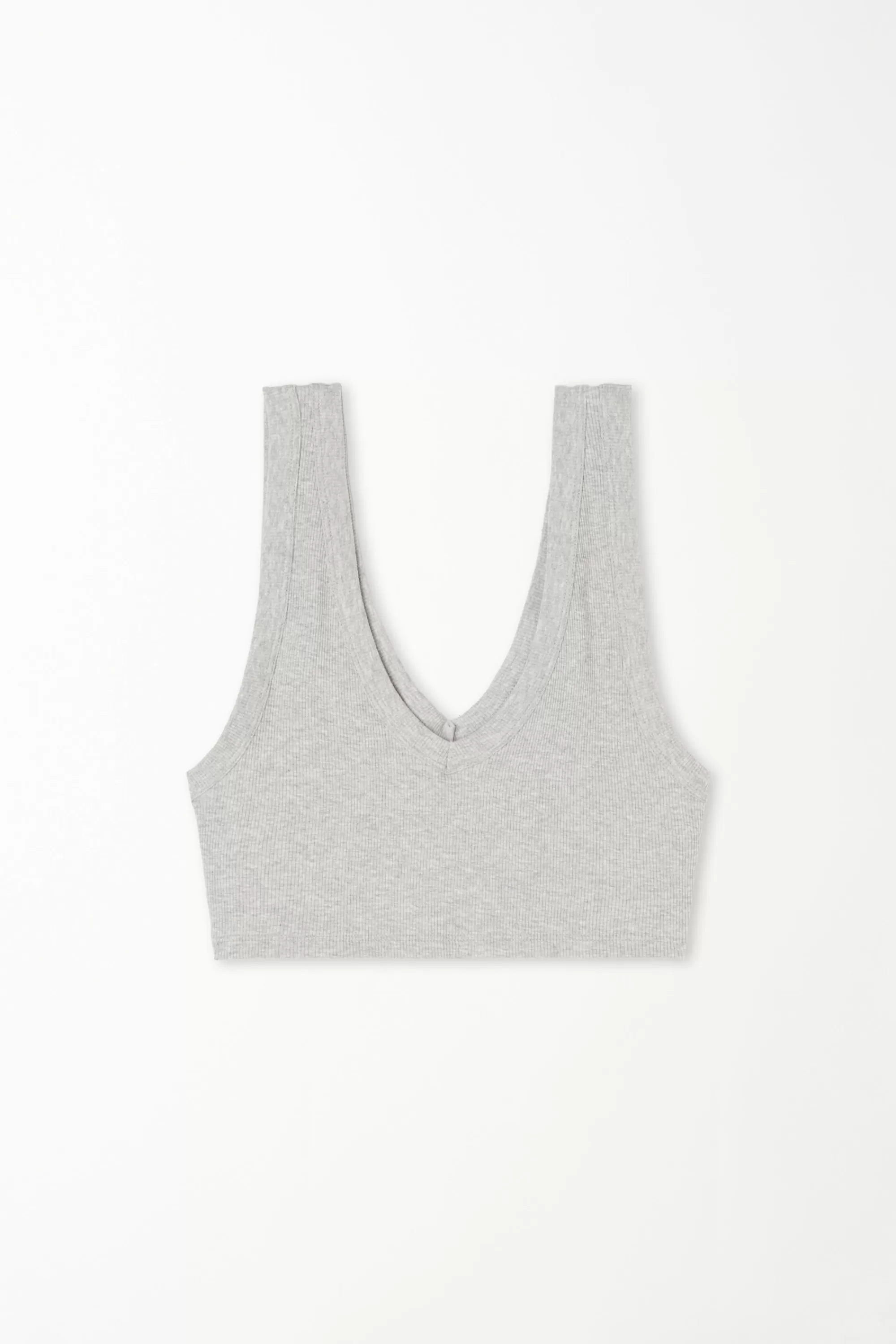 Online Top Cortissimo Scollo V In Cotone A Costine - Canotte E Top - Donna | Canotte e Top