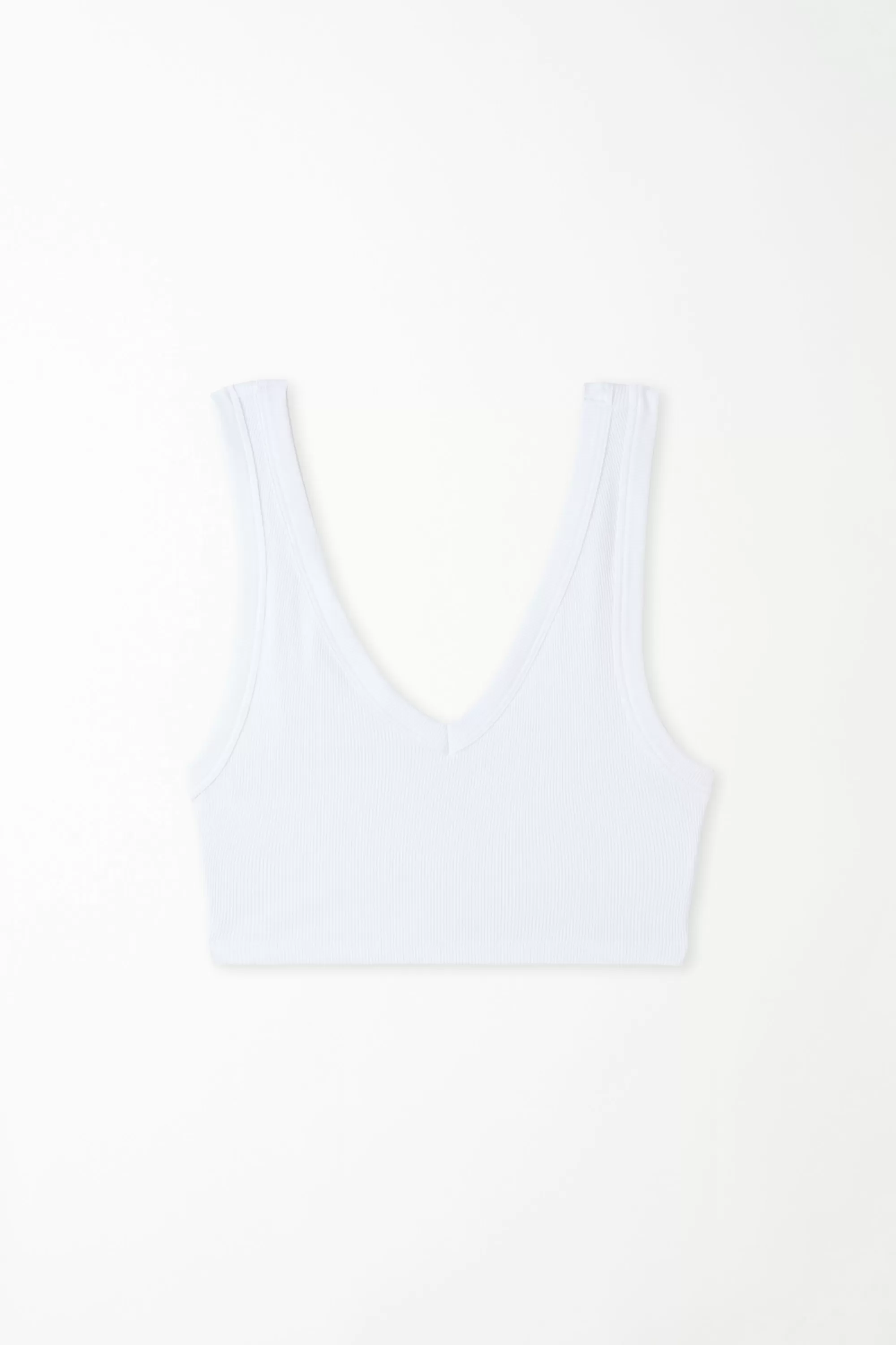 Sale Top Cortissimo Scollo V In Cotone A Costine - Canotte E Top - Donna | Canotte e Top