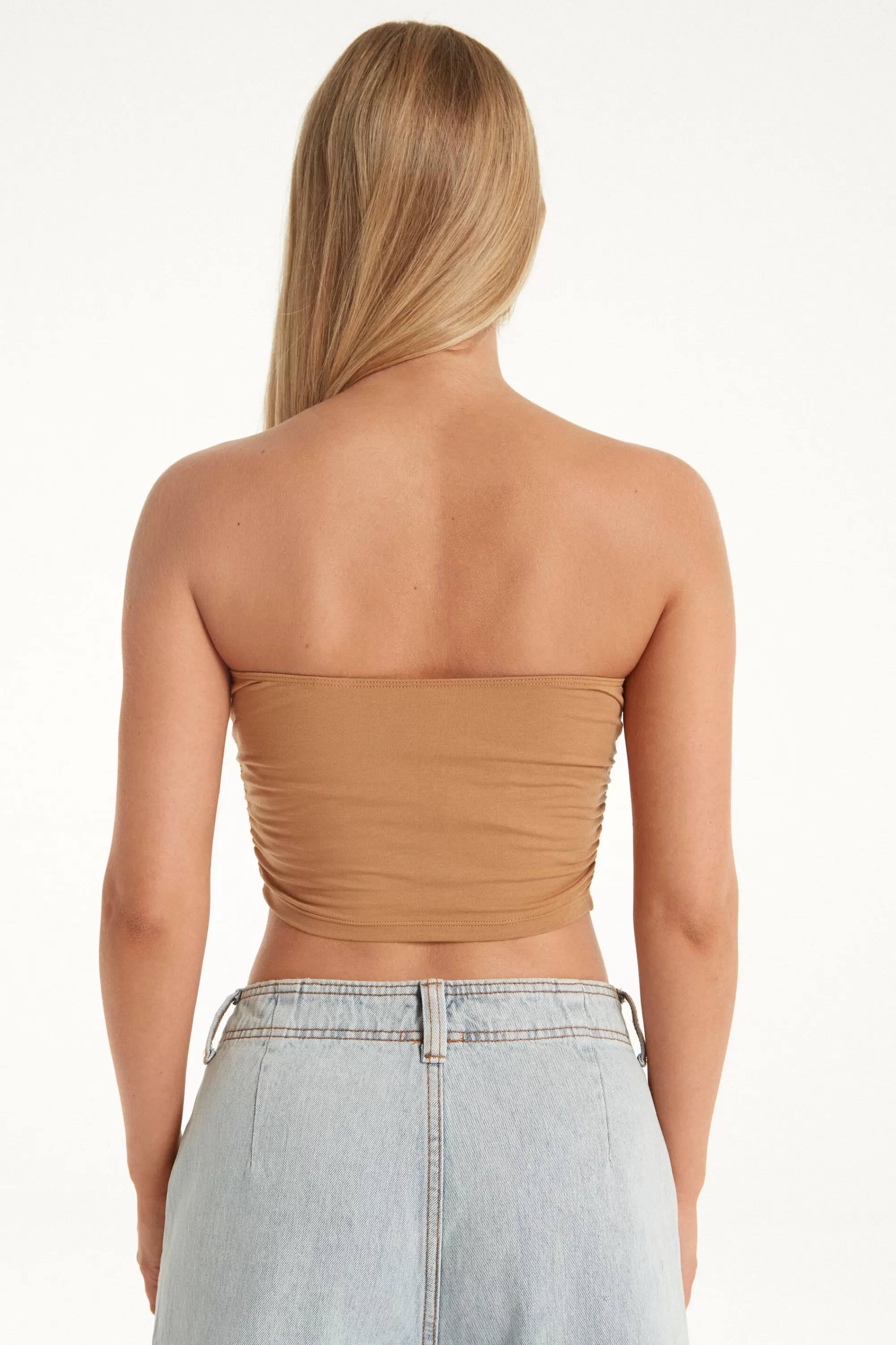 Store Top Corto Fascia In Cotone - Canotte E Top - Donna | Canotte e Top