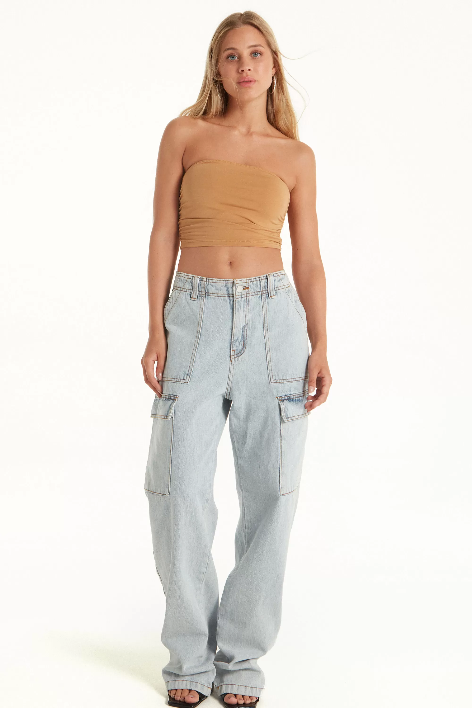 Store Top Corto Fascia In Cotone - Canotte E Top - Donna | Canotte e Top