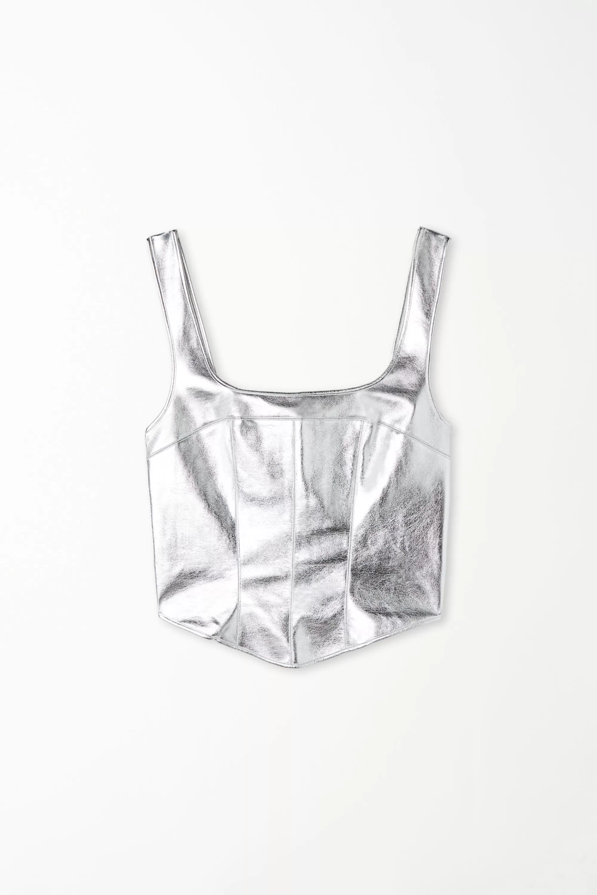 Clearance Top Corto Senza Maniche Effetto Metallizzato - Canotte E Top - Donna | Canotte e Top