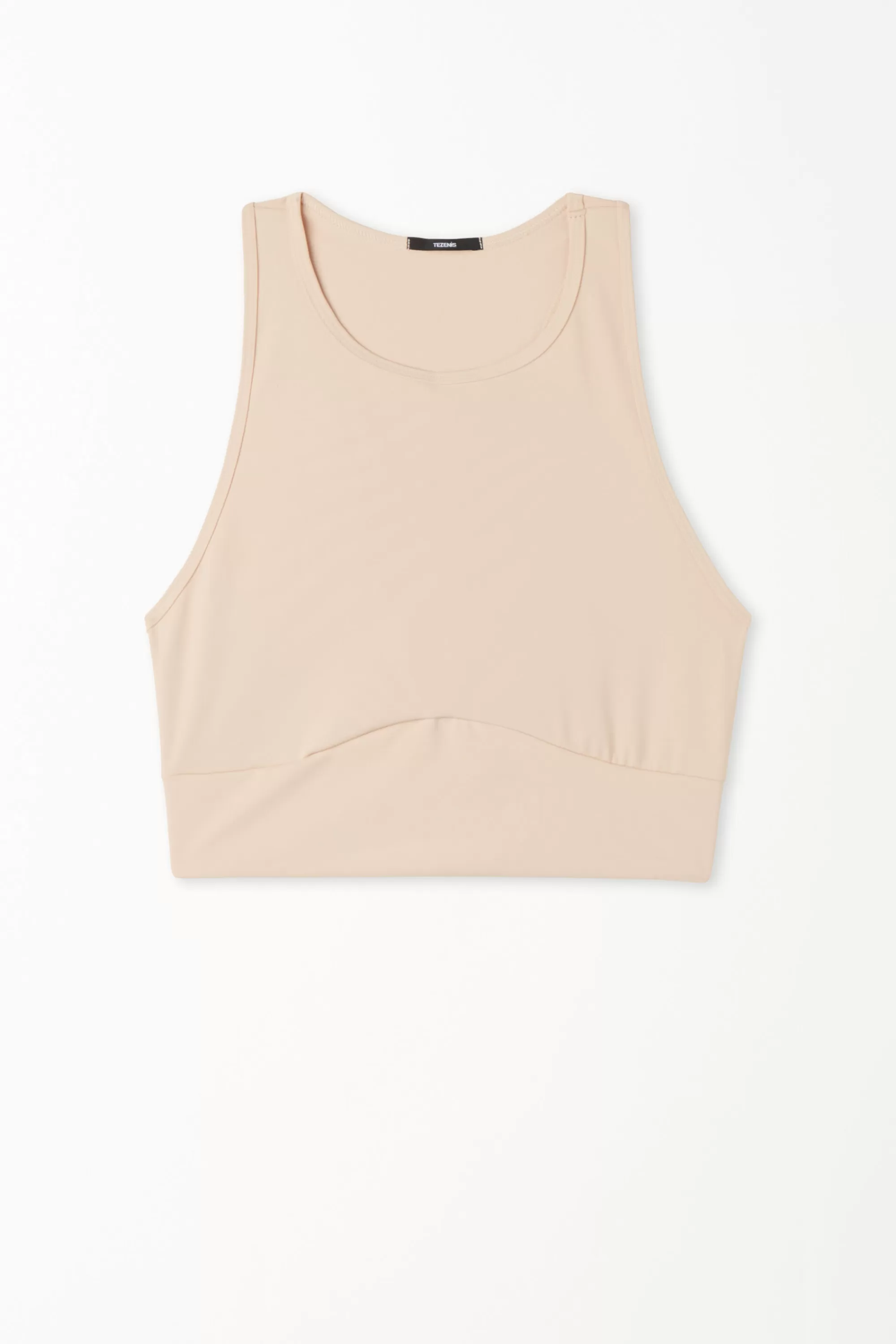 Cheap Top Corto Senza Maniche In Microfibra - Canotte E Top - Donna | Top e T-shirt | Collezione Fitness