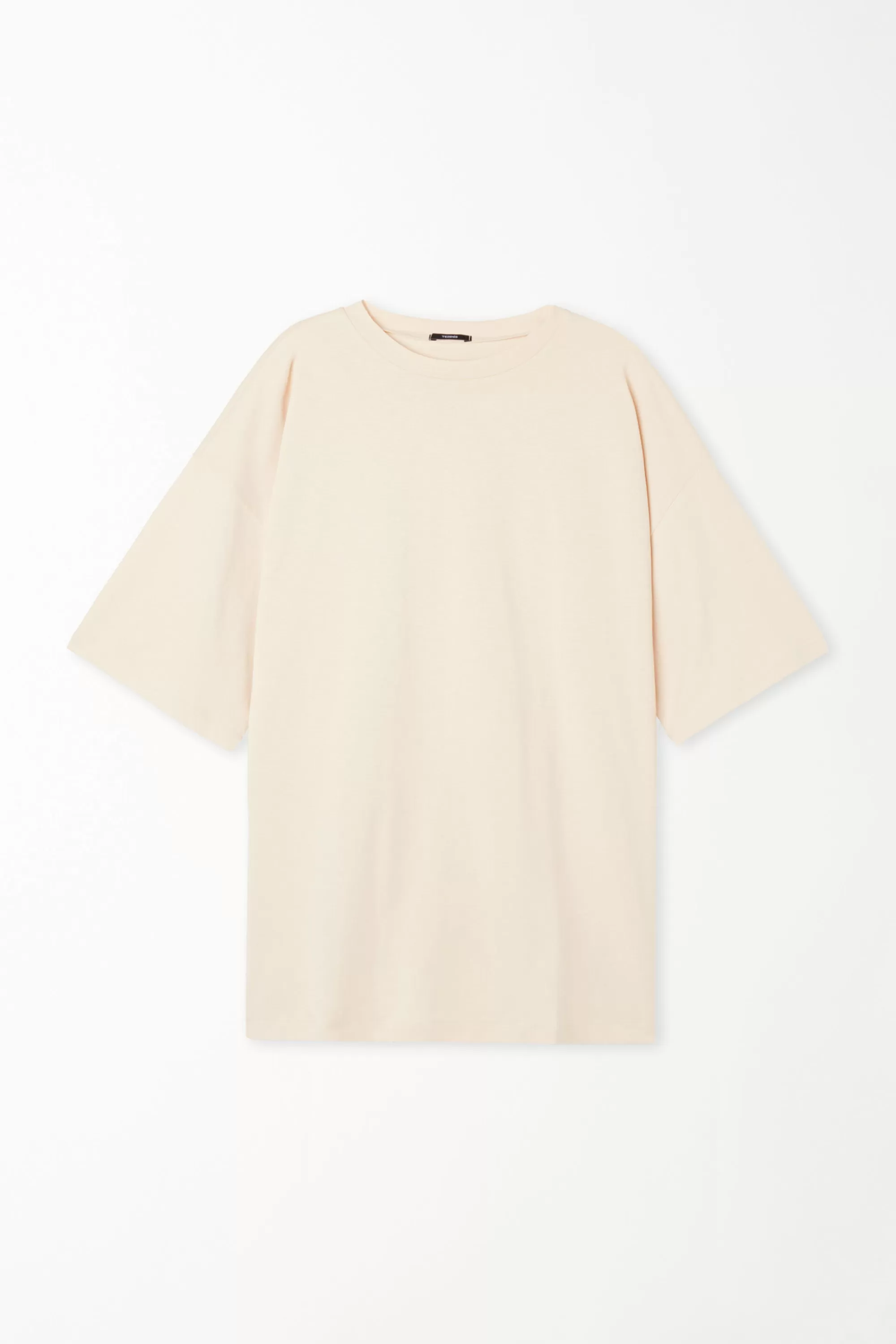 Clearance T-Shirt A Girocollo Oversize In Cotone - Magliette Maniche Corte - Donna | Magliette maniche corte