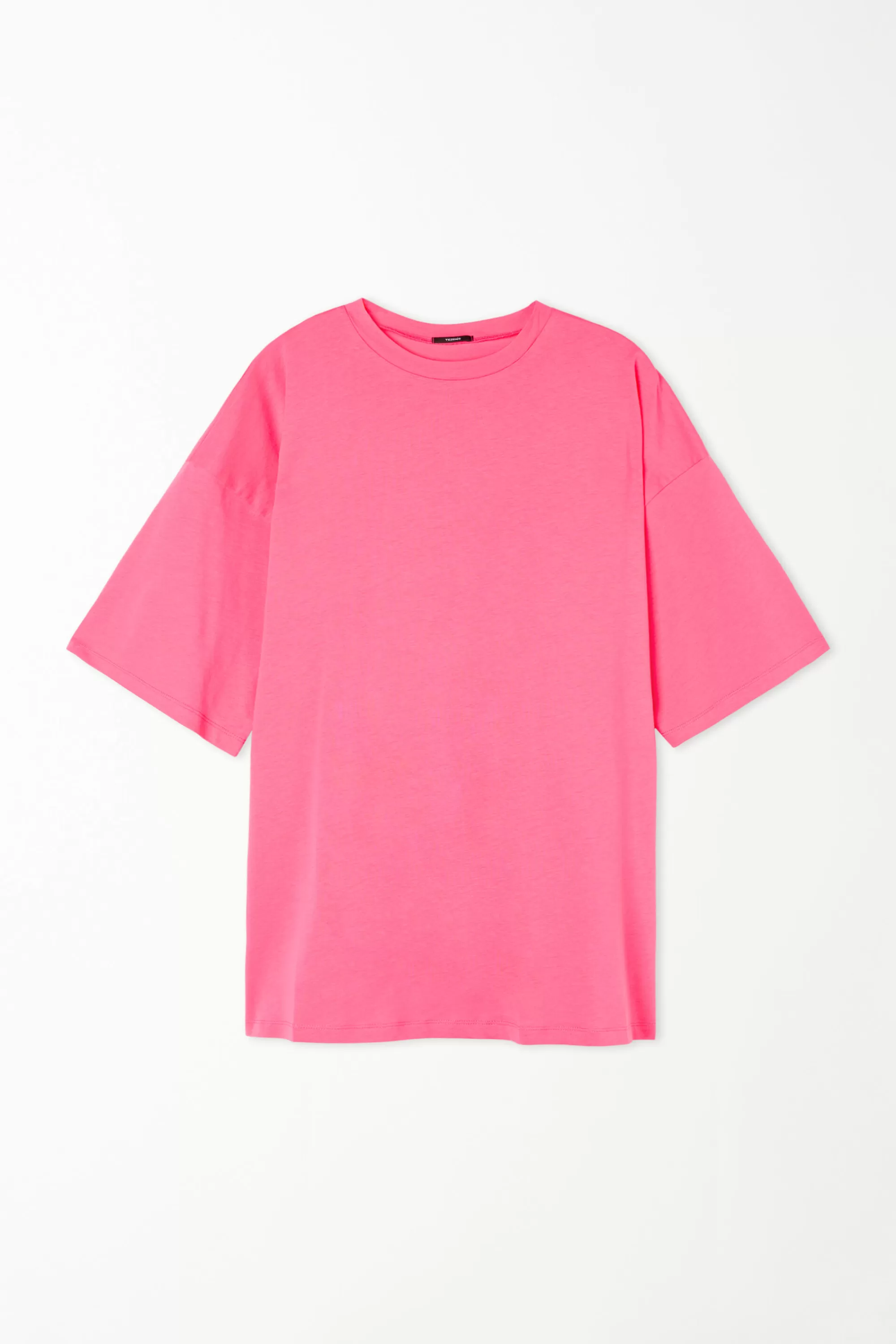 Shop T-Shirt A Girocollo Oversize In Cotone - Magliette Maniche Corte - Donna | Magliette maniche corte