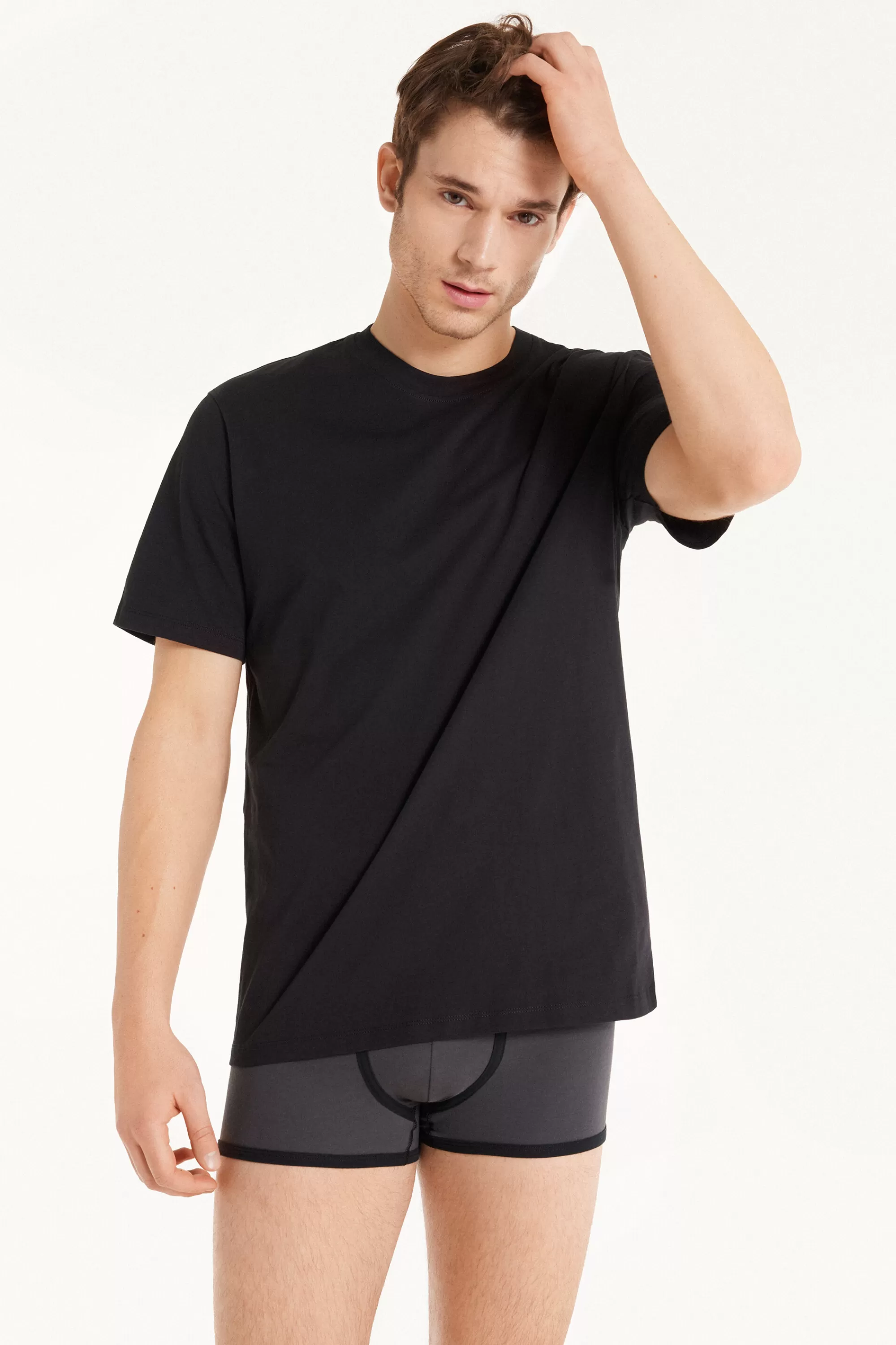 Hot T-shirt Basic Ampia In Cotone - T-shirt E Magliette - Uomo | T-shirt e Magliette