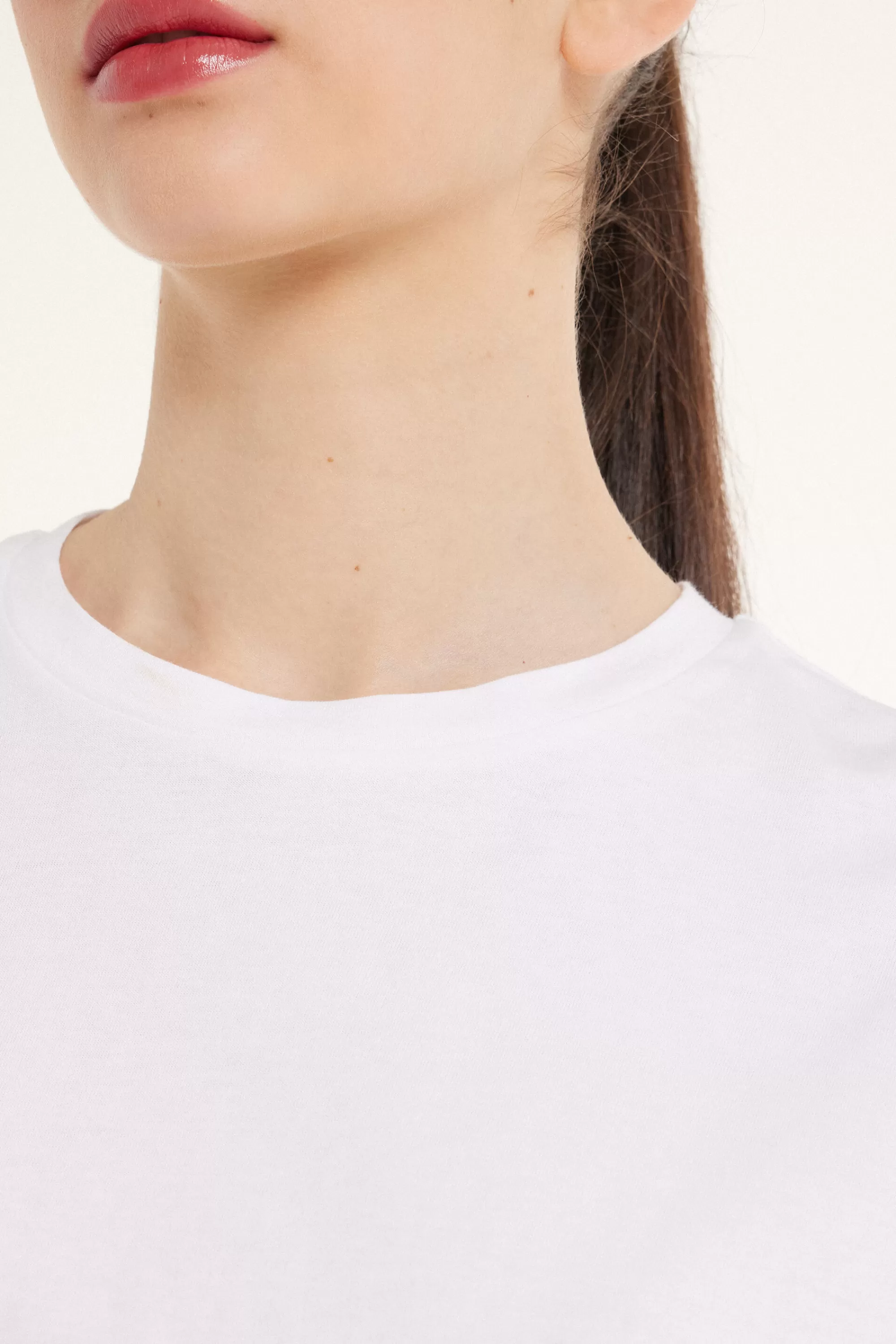 Best T-Shirt Corta Boxy Girocollo In Cotone - Magliette Maniche Corte - Donna | Magliette maniche corte