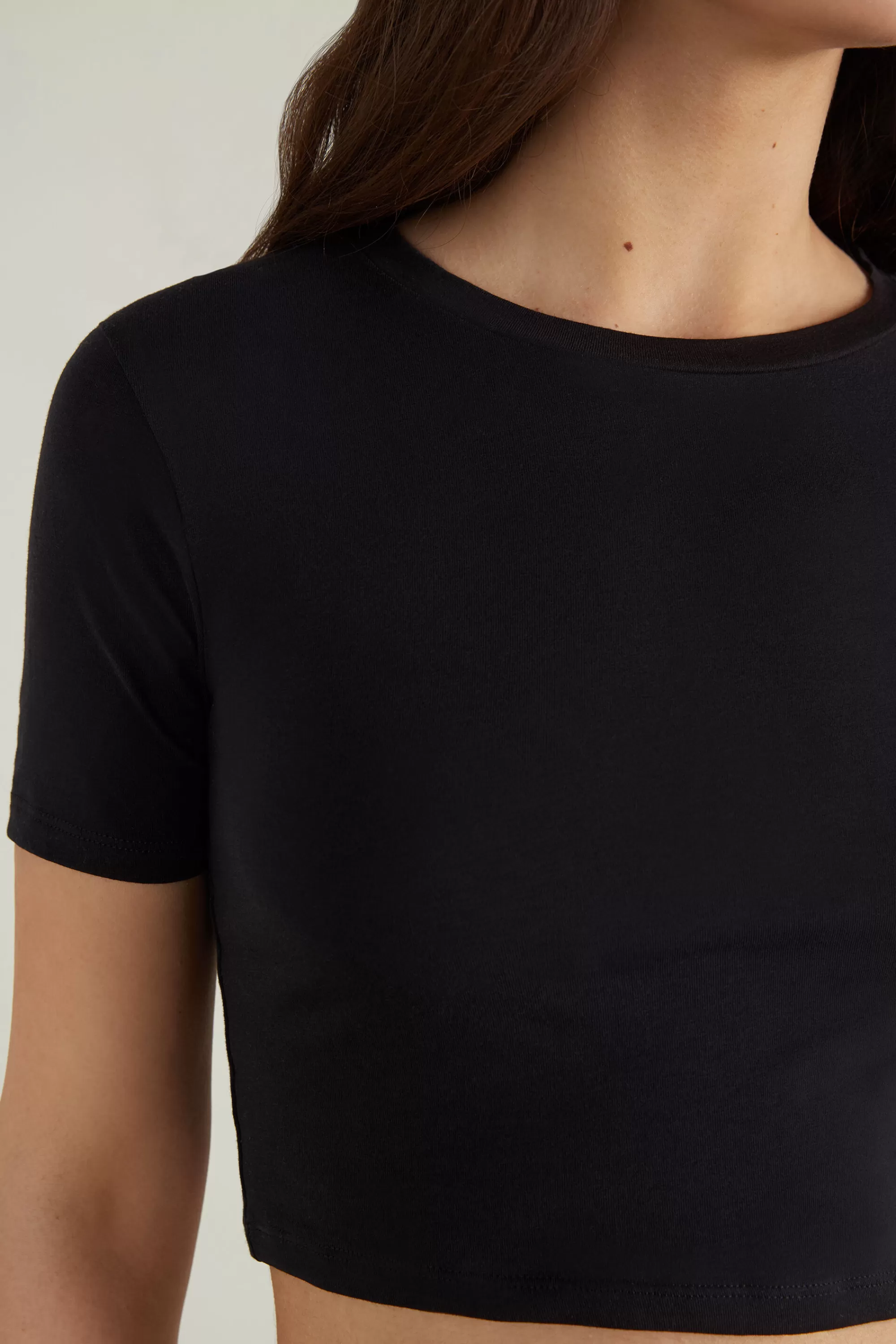 Cheap T-Shirt Corta Cotone Girocollo - Magliette Maniche Corte - Donna | Magliette maniche corte