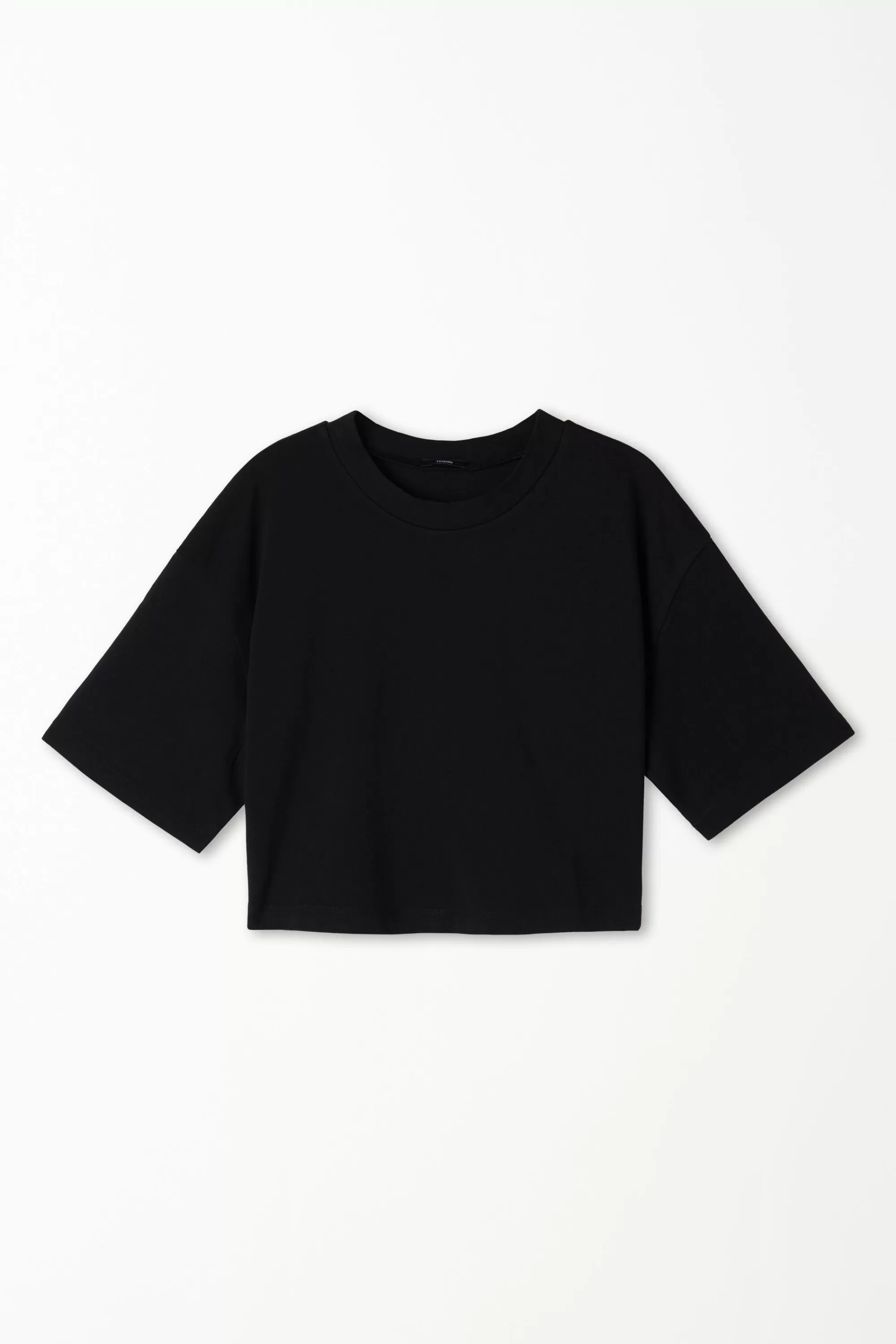 Sale T-Shirt Corta In Cotone A Girocollo - Magliette Maniche Corte - Donna | Magliette maniche corte