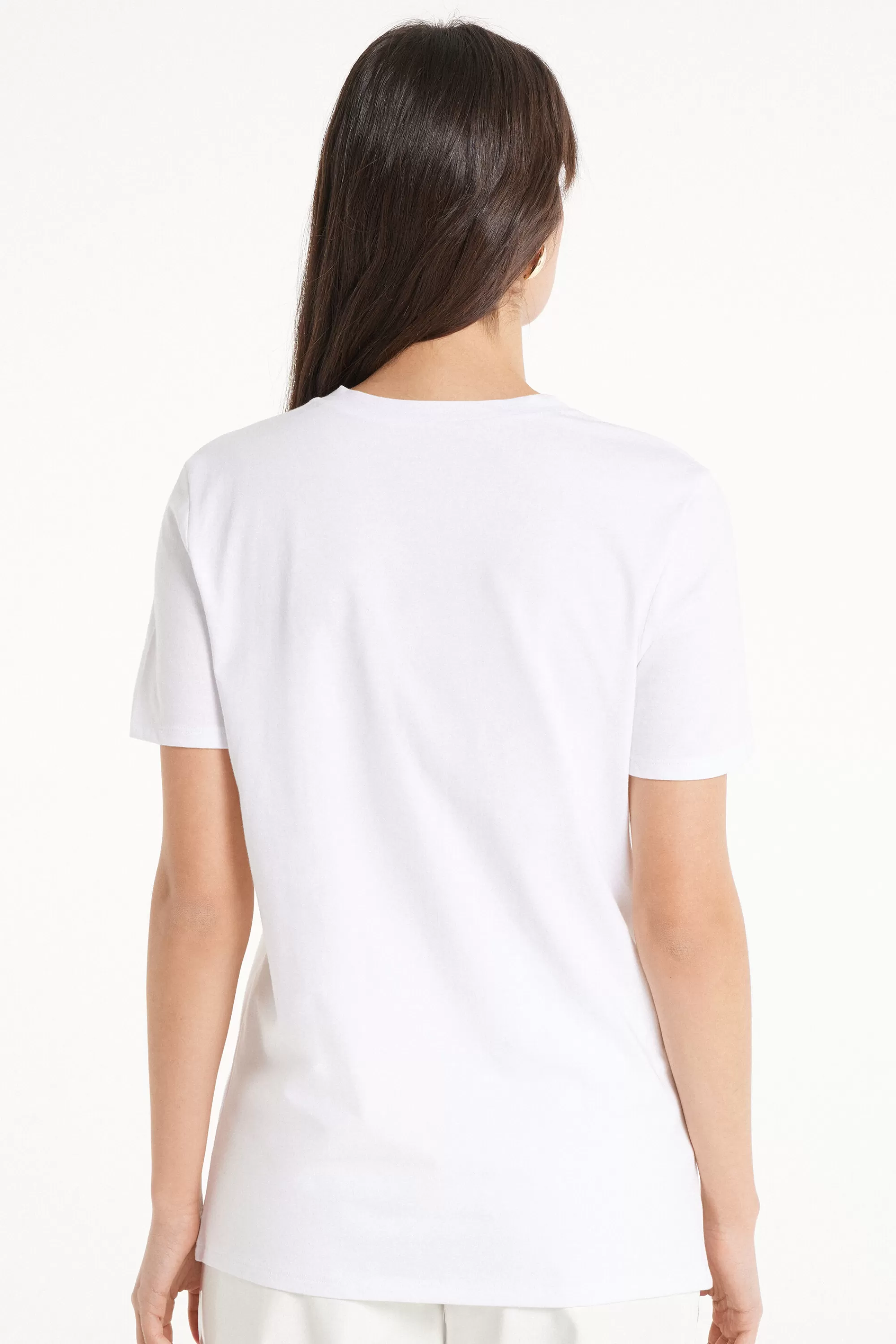 Hot T-Shirt Cotone Con Stampa - Magliette Maniche Corte - Donna | Magliette maniche corte