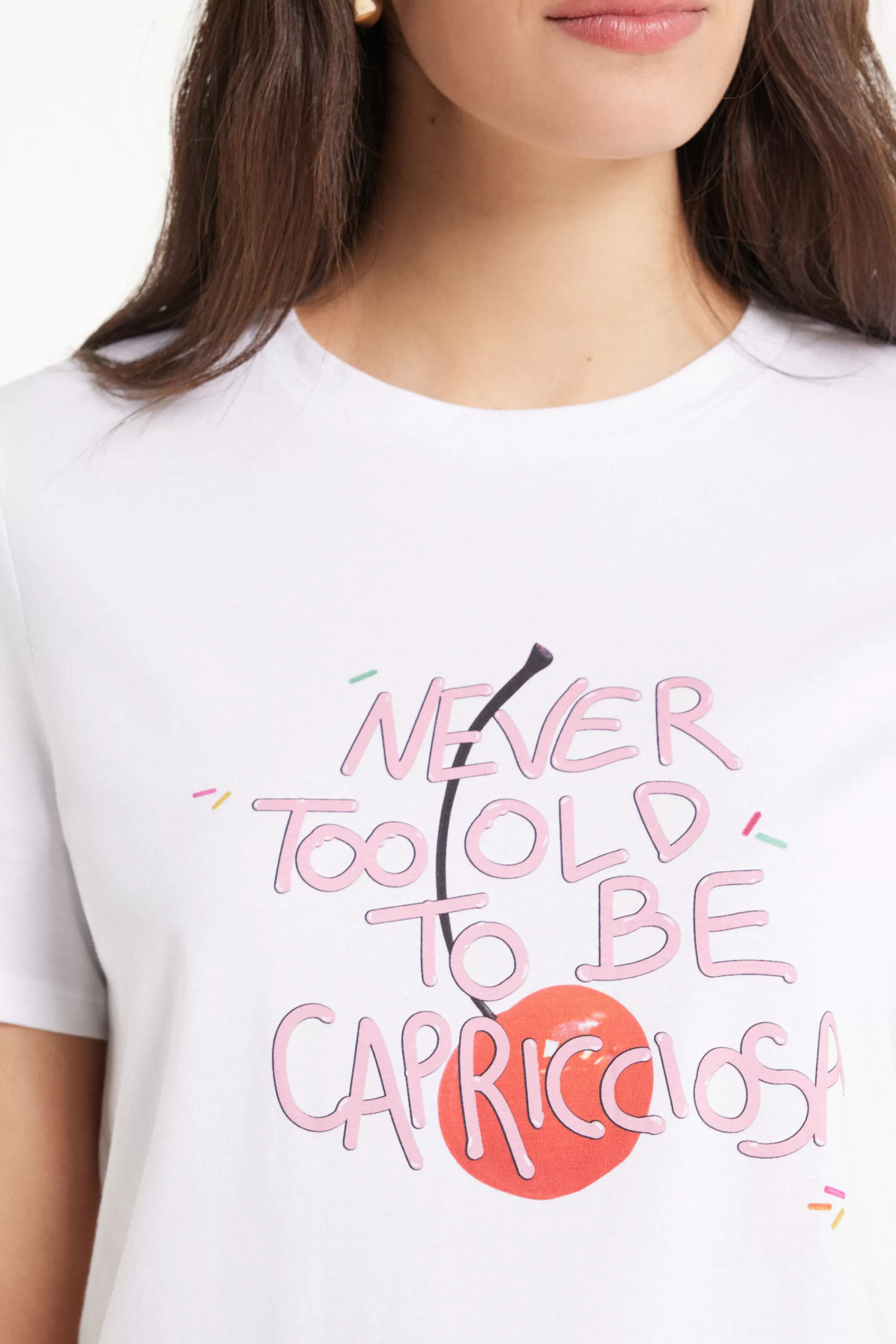 Hot T-Shirt Cotone Con Stampa - Magliette Maniche Corte - Donna | Magliette maniche corte