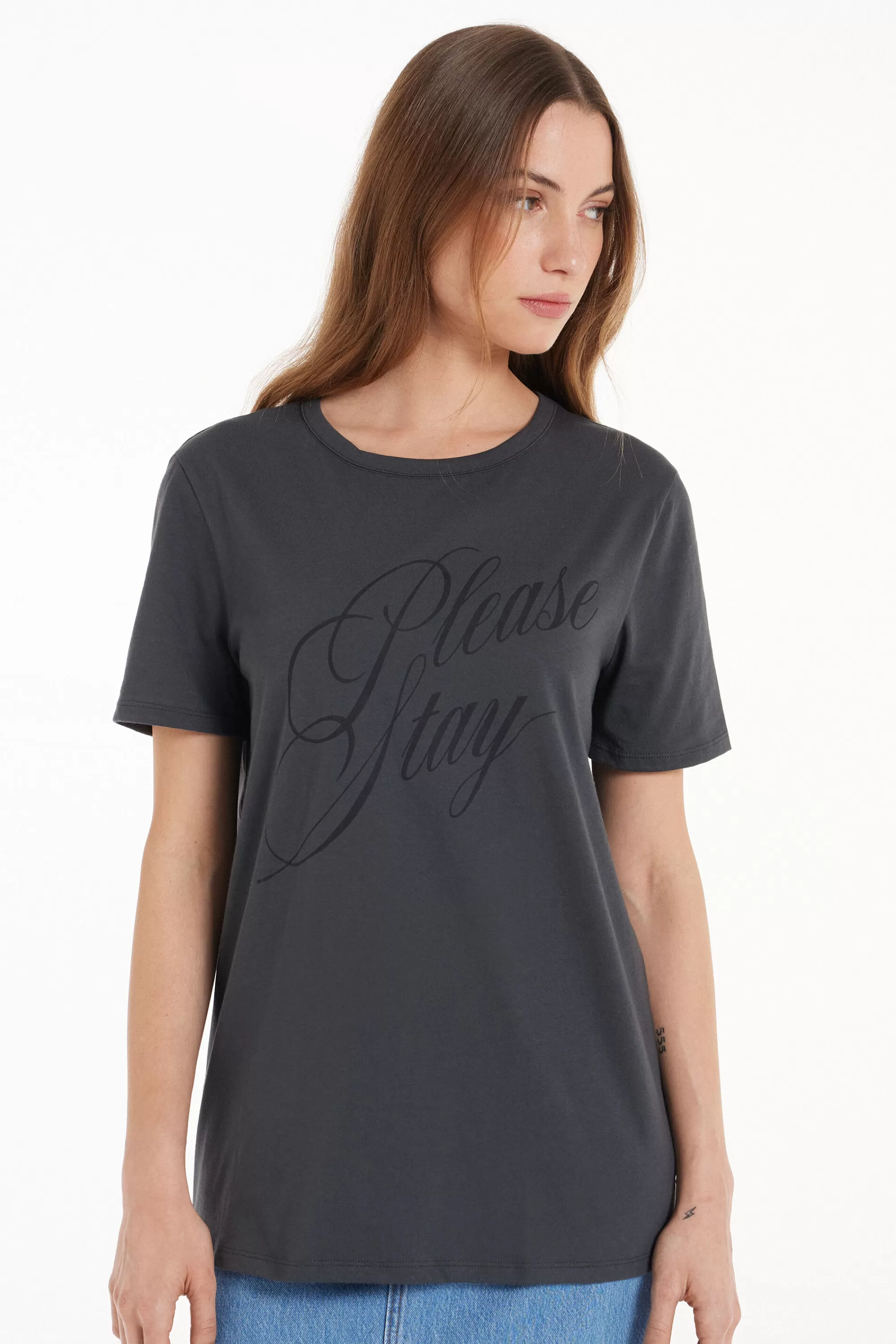 Best Sale T-Shirt Cotone Con Stampa - Magliette Maniche Corte - Donna | Magliette maniche corte
