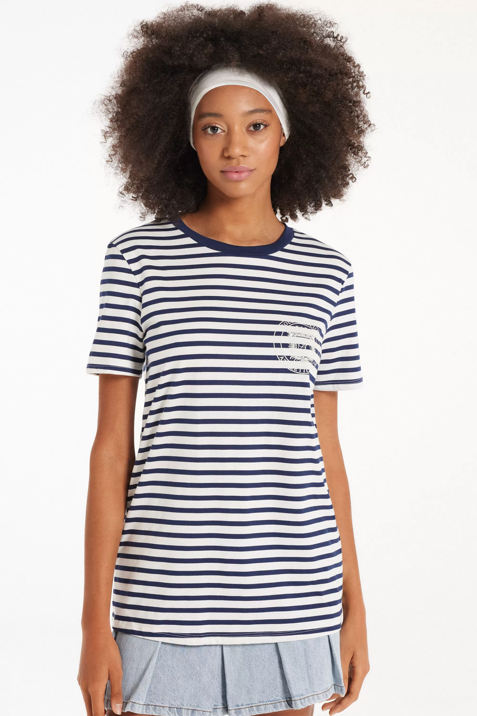Discount T-Shirt Cotone Con Stampa - Magliette Maniche Corte - Donna | Magliette maniche corte