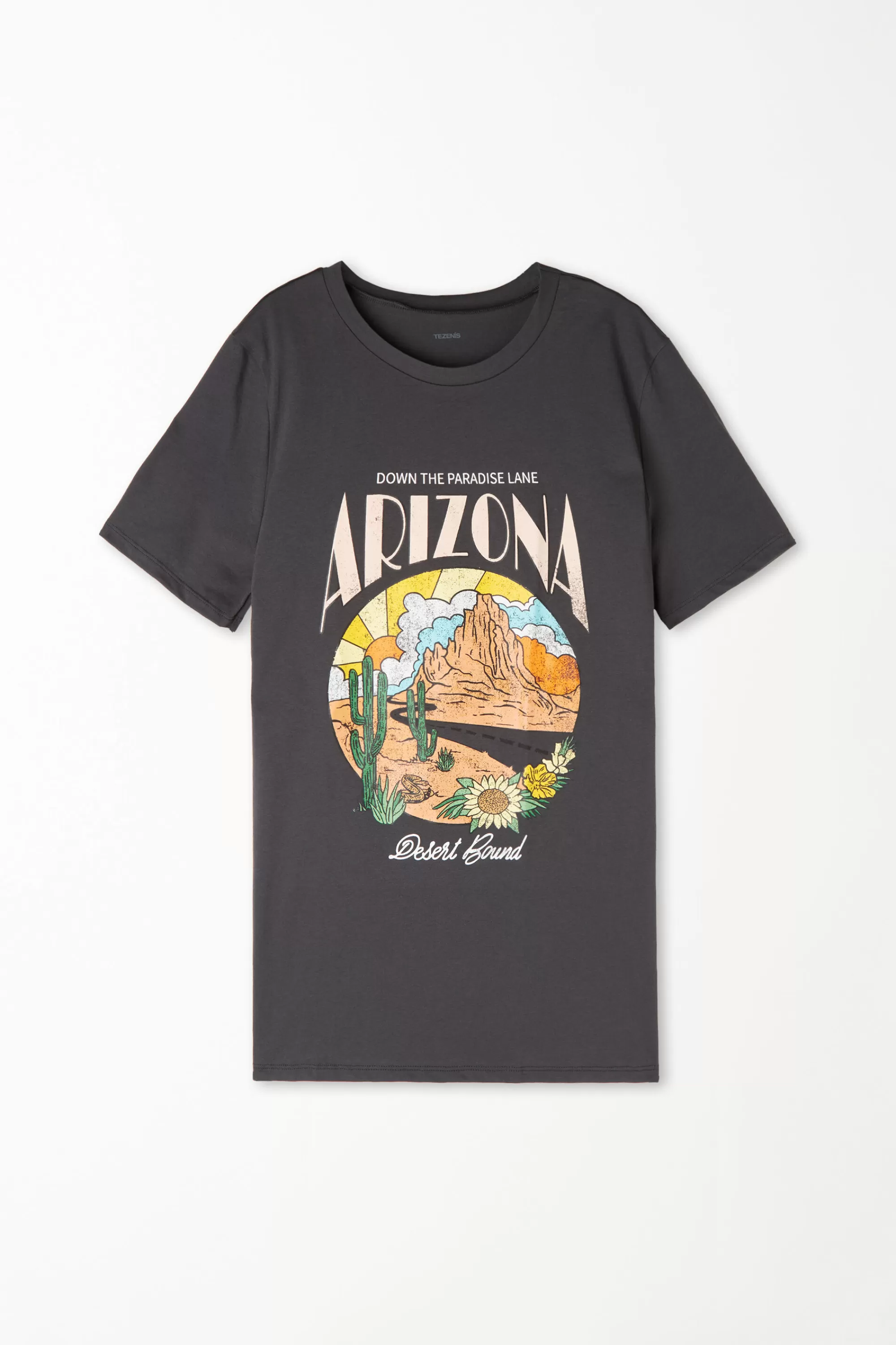 New T-Shirt Cotone Con Stampa - Magliette Maniche Corte - Donna | Magliette maniche corte