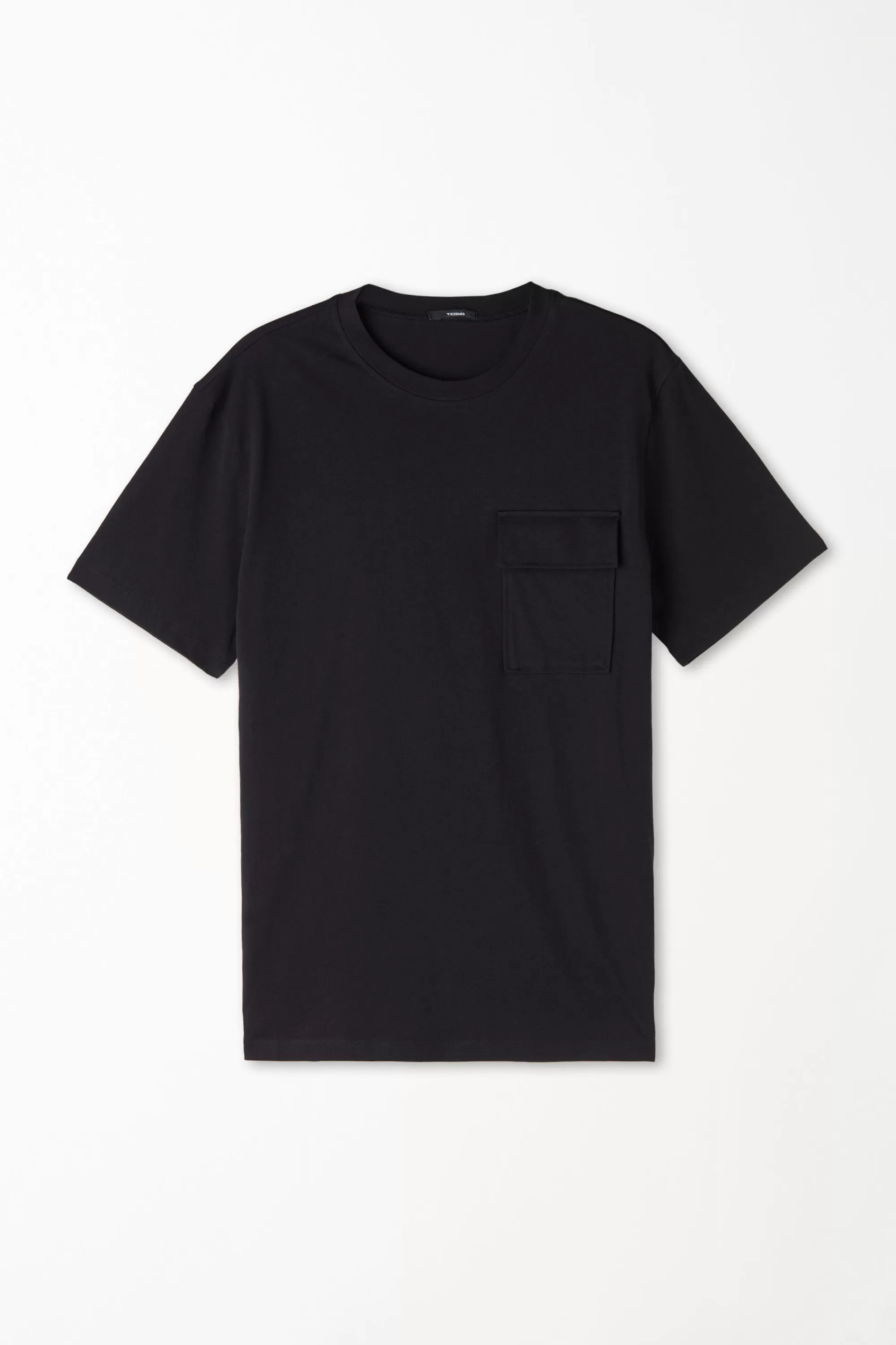 Cheap T-Shirt Girocollo In Cotone Con Taschino - T-shirt E Magliette - Uomo | T-shirt e Magliette