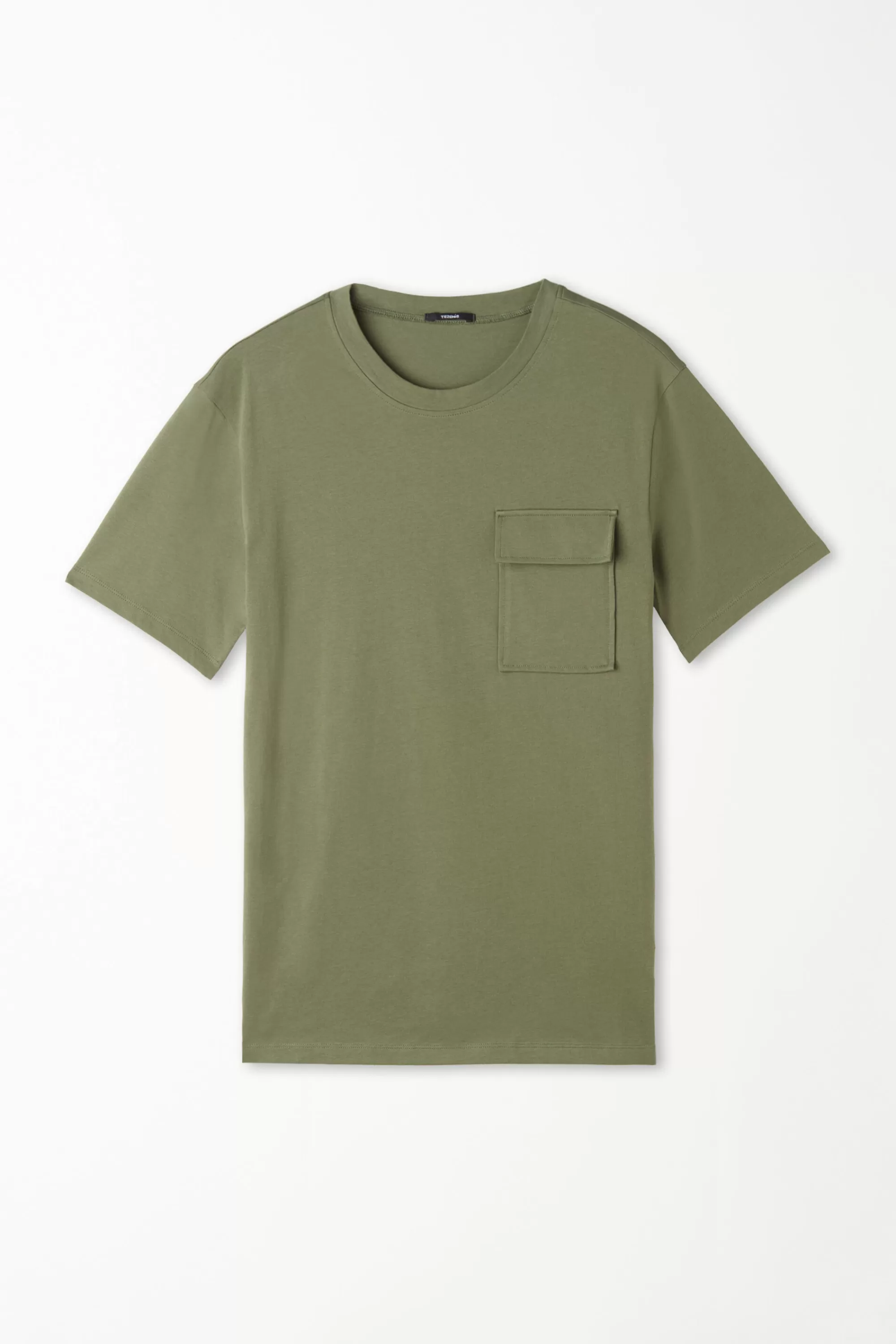 Store T-Shirt Girocollo In Cotone Con Taschino - T-shirt E Magliette - Uomo | T-shirt e Magliette