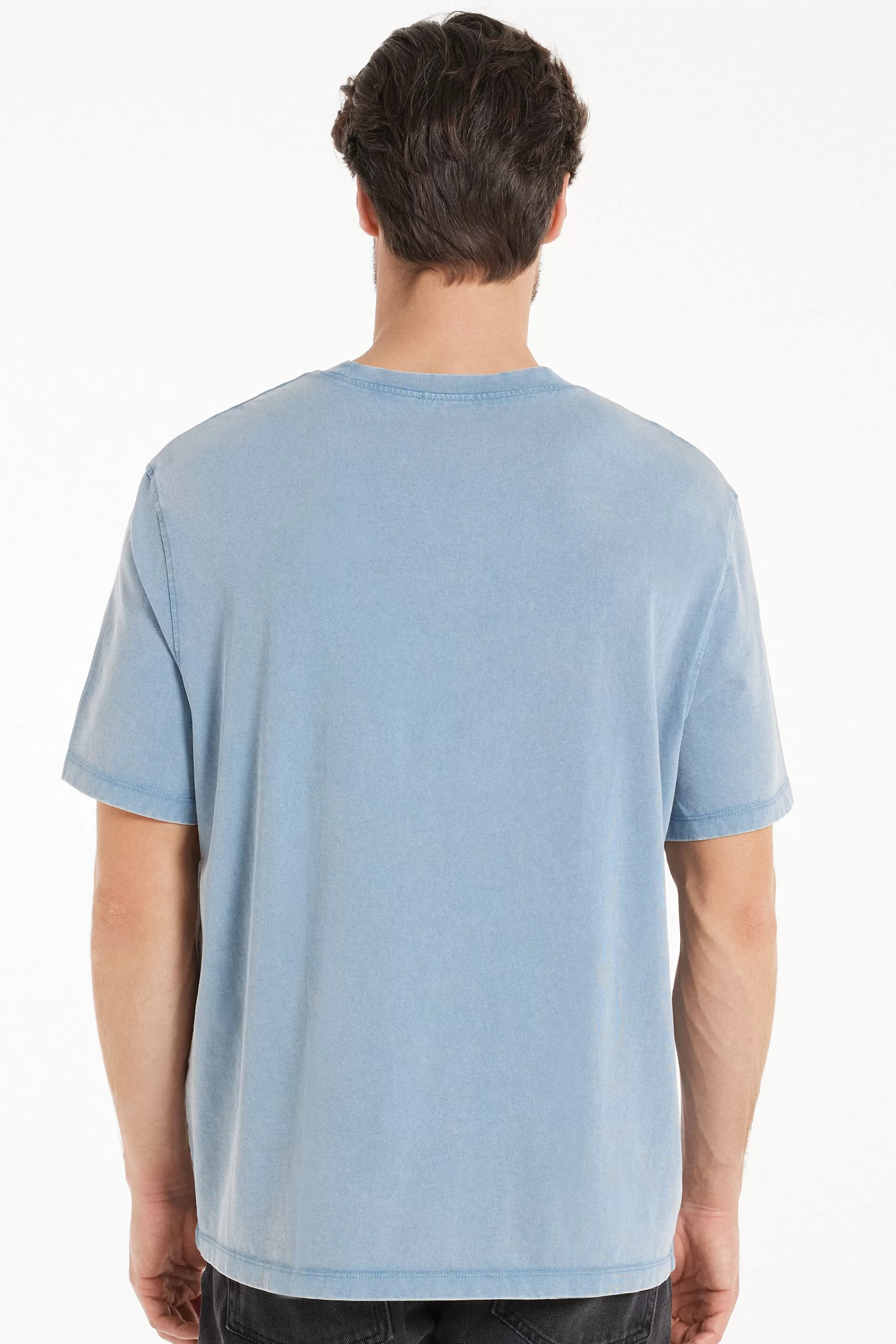Clearance T-Shirt Girocollo In Cotone Delavé - T-shirt E Magliette - Uomo | T-shirt e Magliette