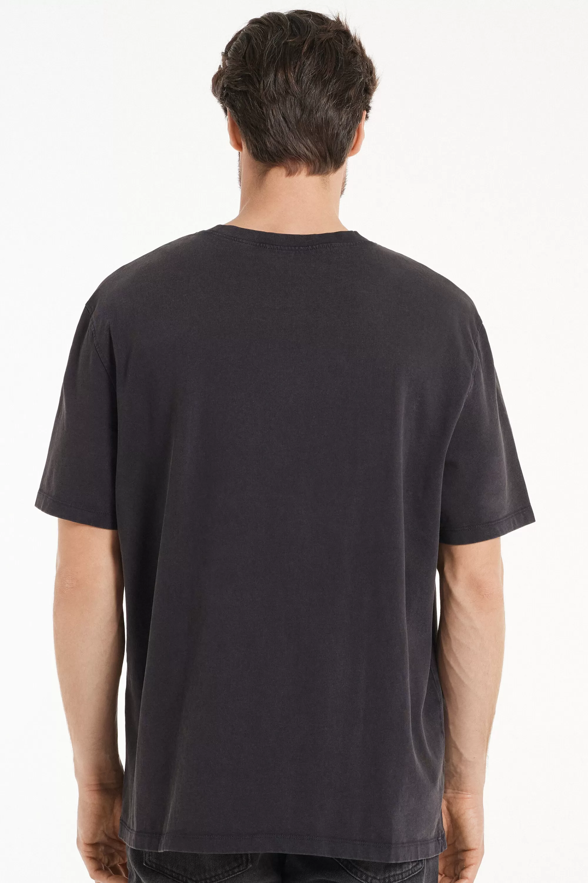 Store T-Shirt Girocollo In Cotone Delavé - T-shirt E Magliette - Uomo | T-shirt e Magliette