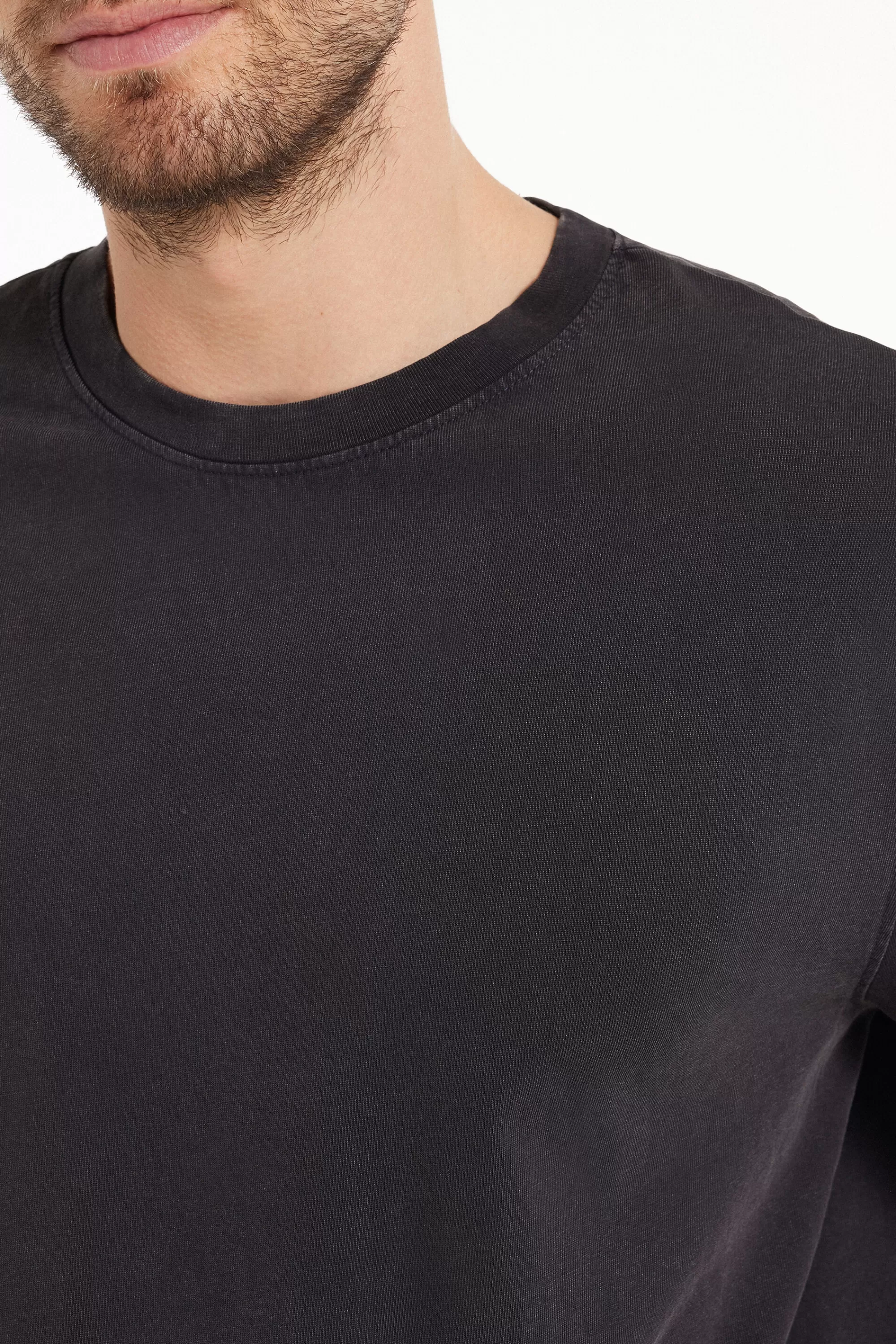 Store T-Shirt Girocollo In Cotone Delavé - T-shirt E Magliette - Uomo | T-shirt e Magliette