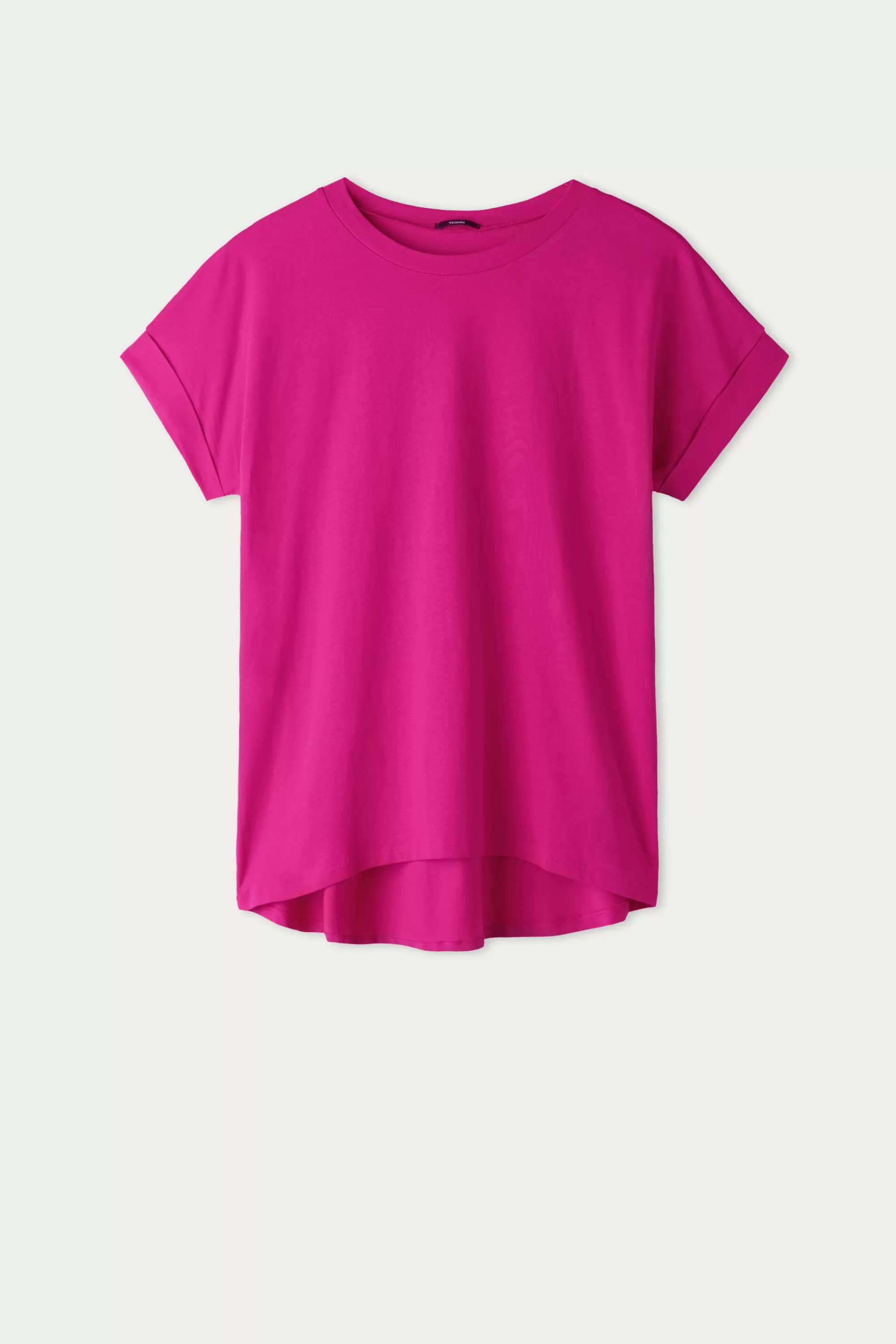 Flash Sale T-Shirt In Cotone Con Risvolto Kimono - Magliette Maniche Corte - Donna | Top e T-shirt | Magliette maniche corte