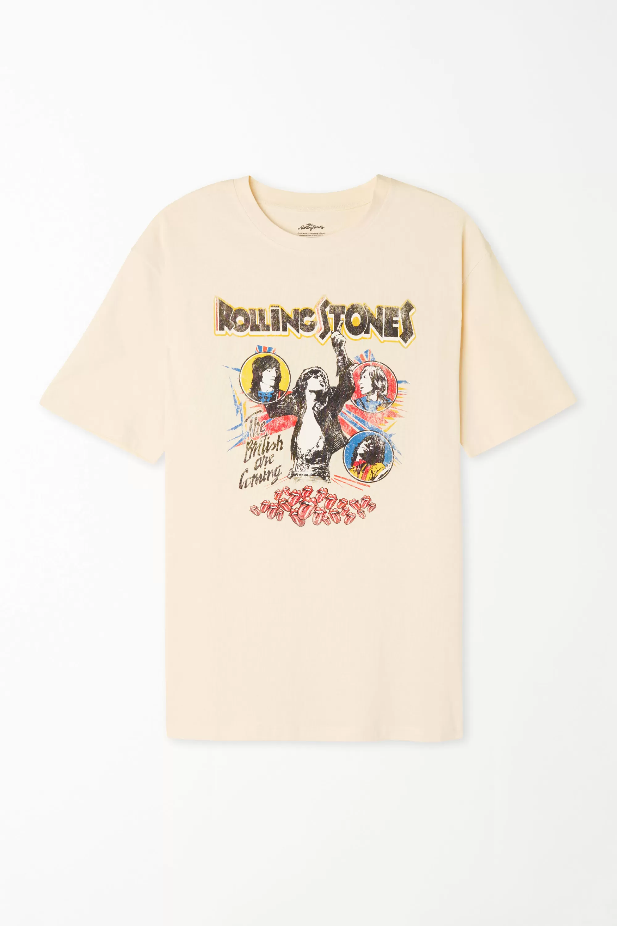 Hot T-Shirt In Cotone Con Stampa Rolling Stones Unisex - Magliette Maniche Corte - Donna | Magliette maniche corte