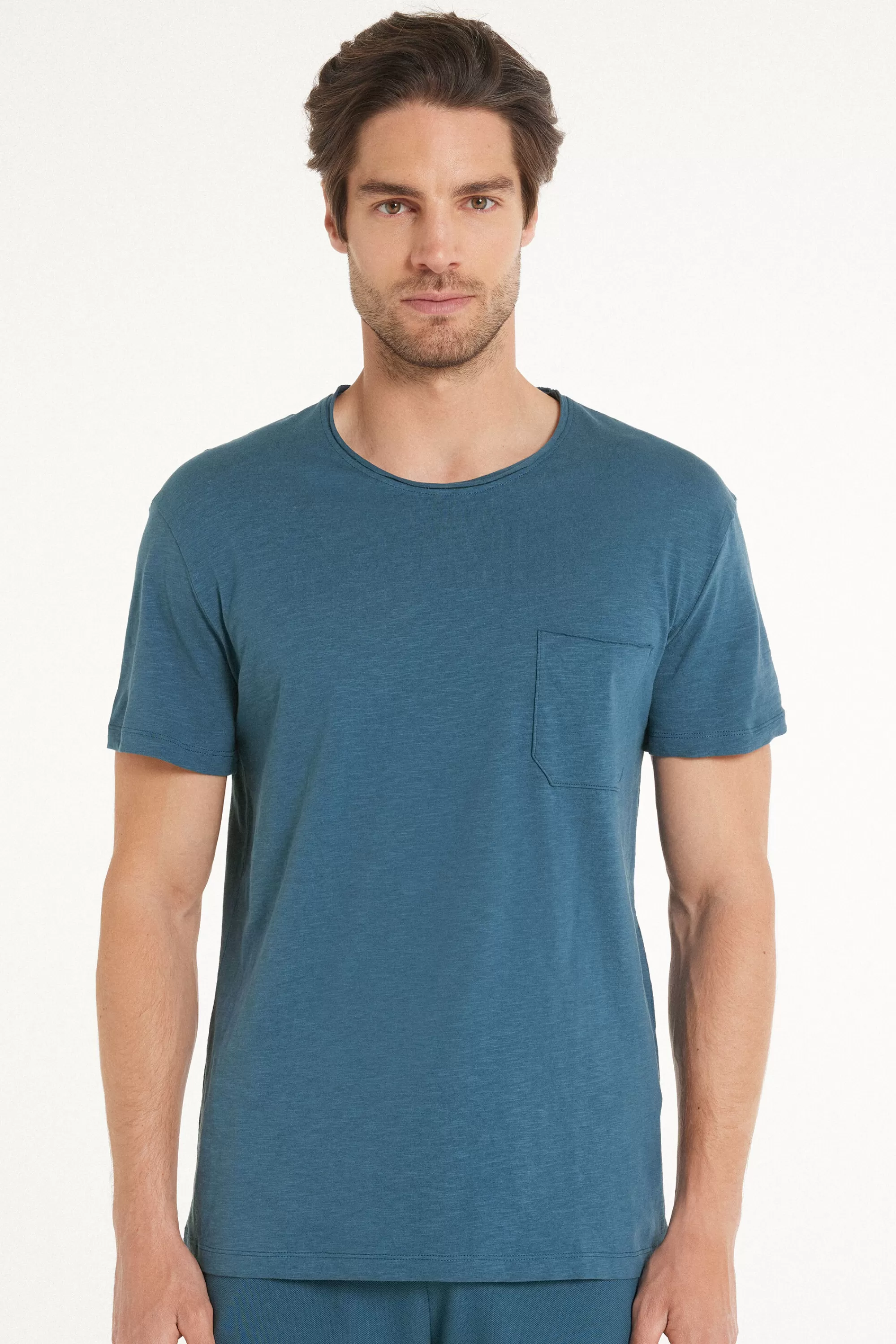 Outlet T-shirt In Cotone Con Taschino - T-shirt E Magliette - Uomo | T-shirt e Magliette