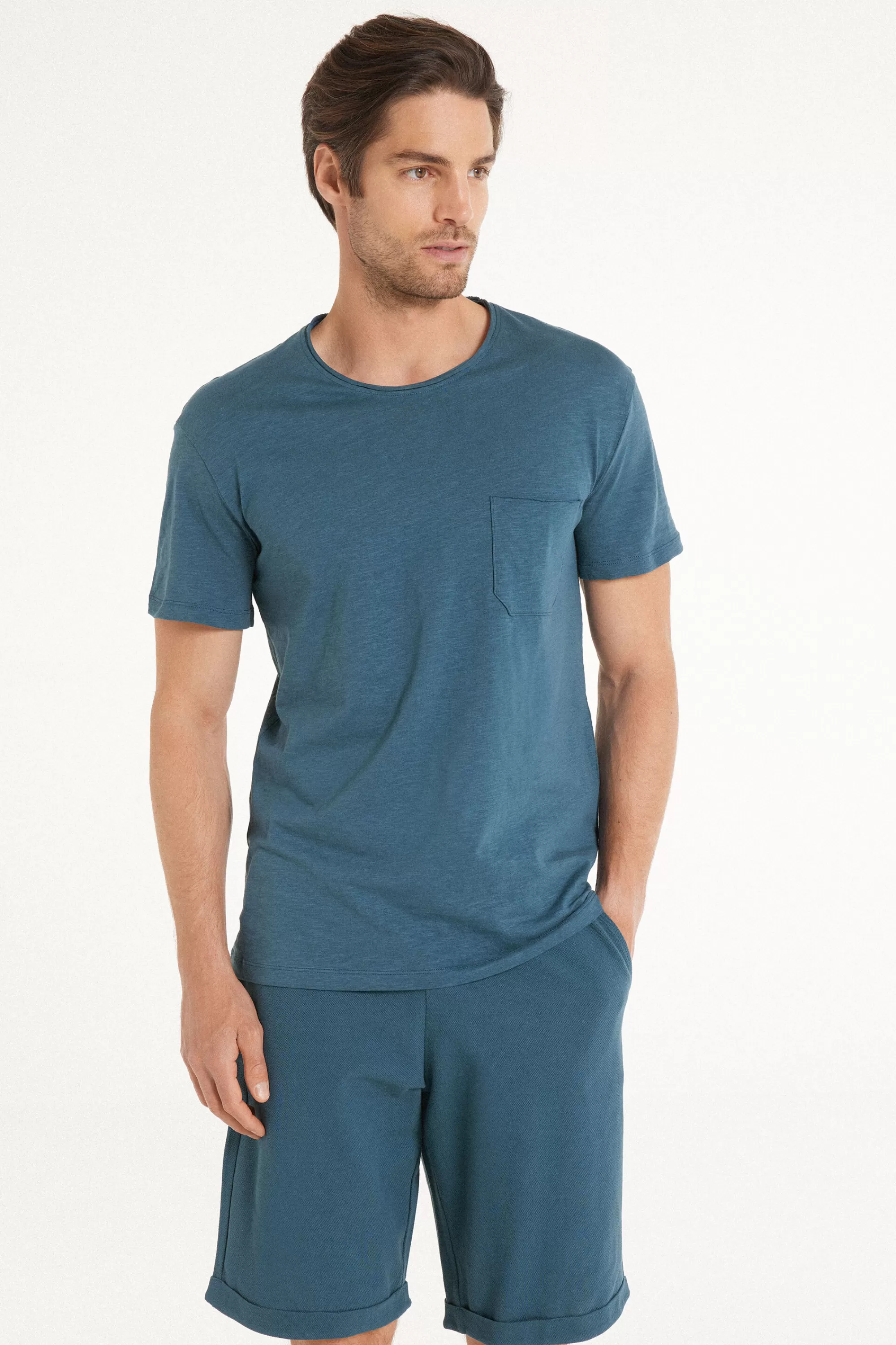 Outlet T-shirt In Cotone Con Taschino - T-shirt E Magliette - Uomo | T-shirt e Magliette