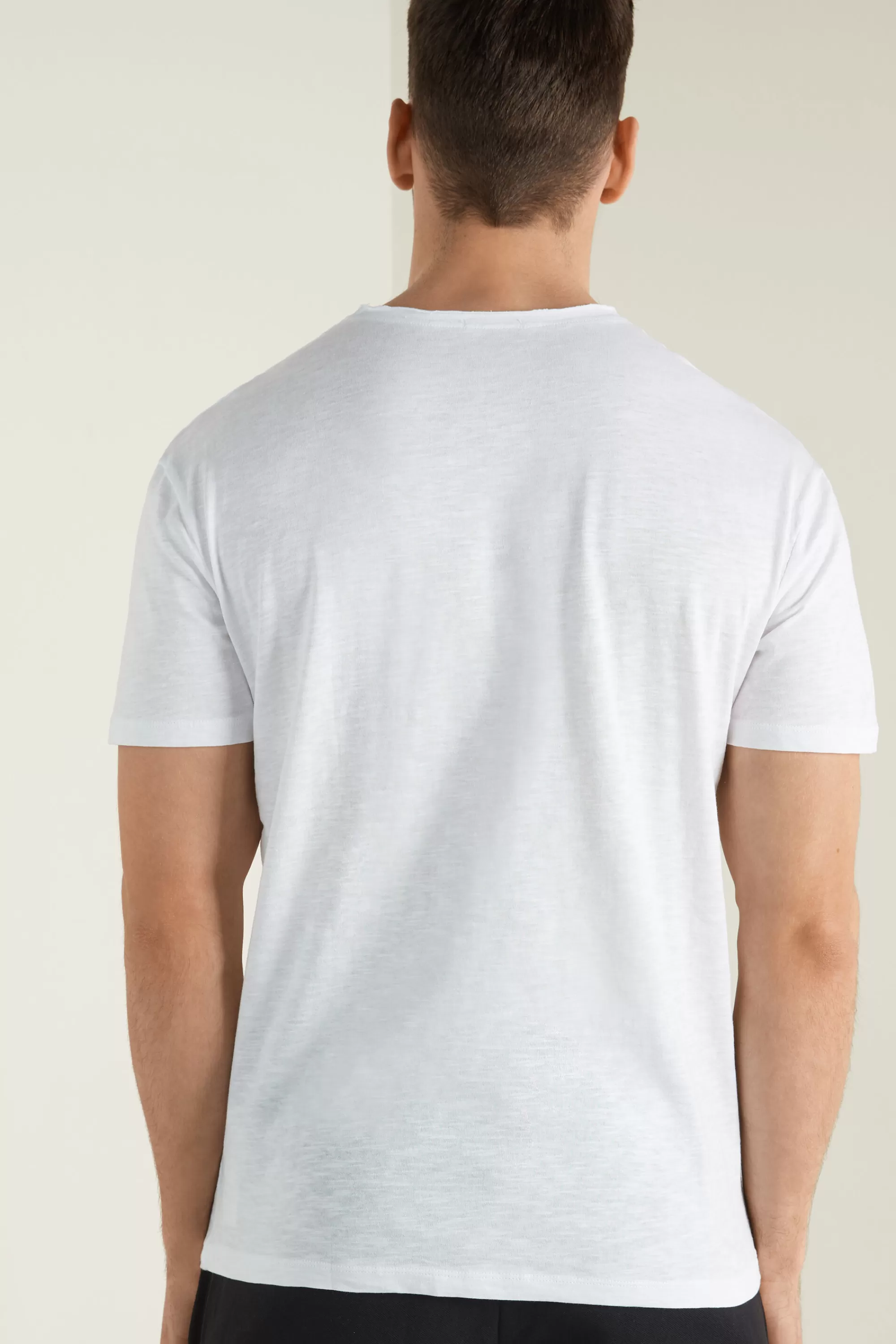 New T-shirt In Cotone Con Taschino - T-shirt E Magliette - Uomo | T-shirt e Magliette