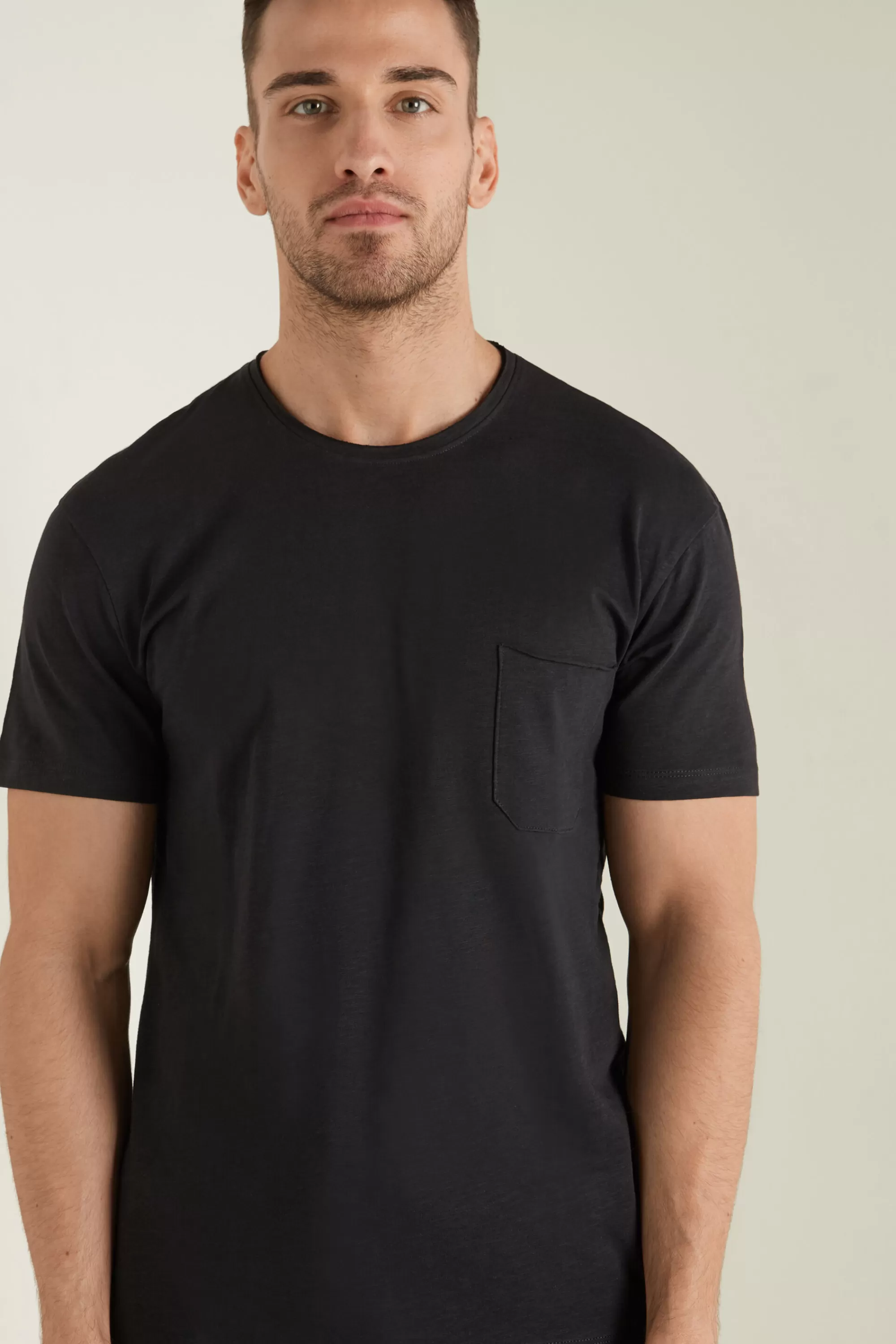 Discount T-shirt In Cotone Con Taschino - T-shirt E Magliette - Uomo | T-shirt e Magliette