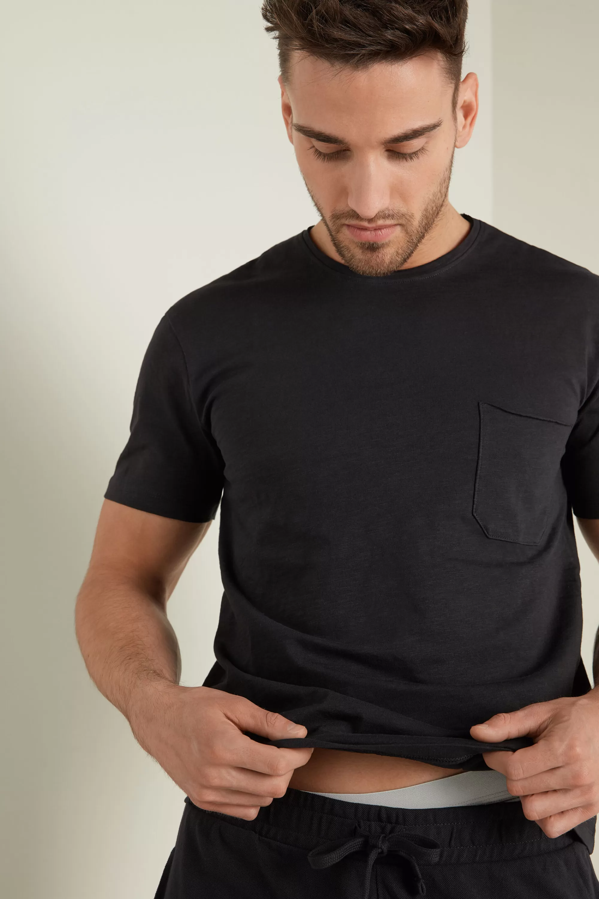 Discount T-shirt In Cotone Con Taschino - T-shirt E Magliette - Uomo | T-shirt e Magliette