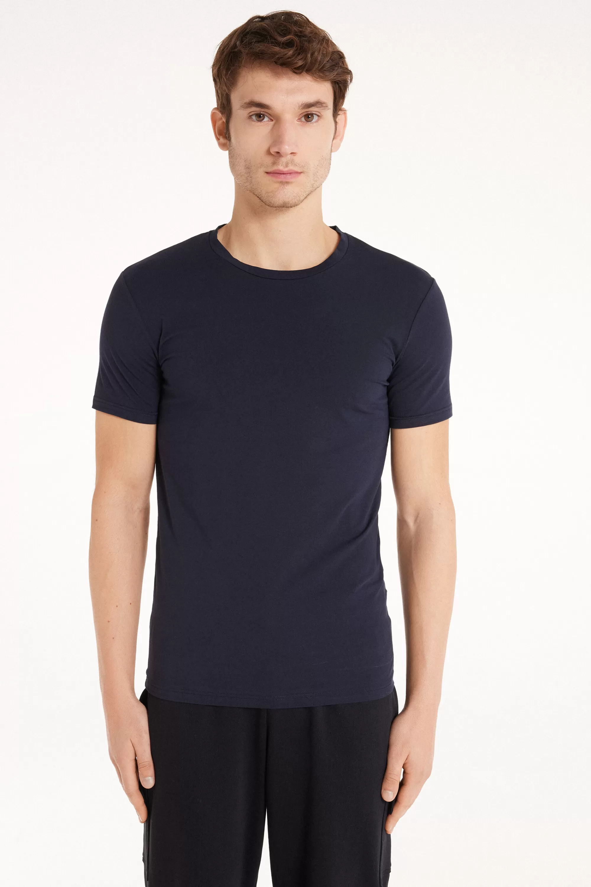 Hot T-Shirt In Cotone Elasticizzato - T-shirt E Magliette - Uomo | T-shirt e Magliette