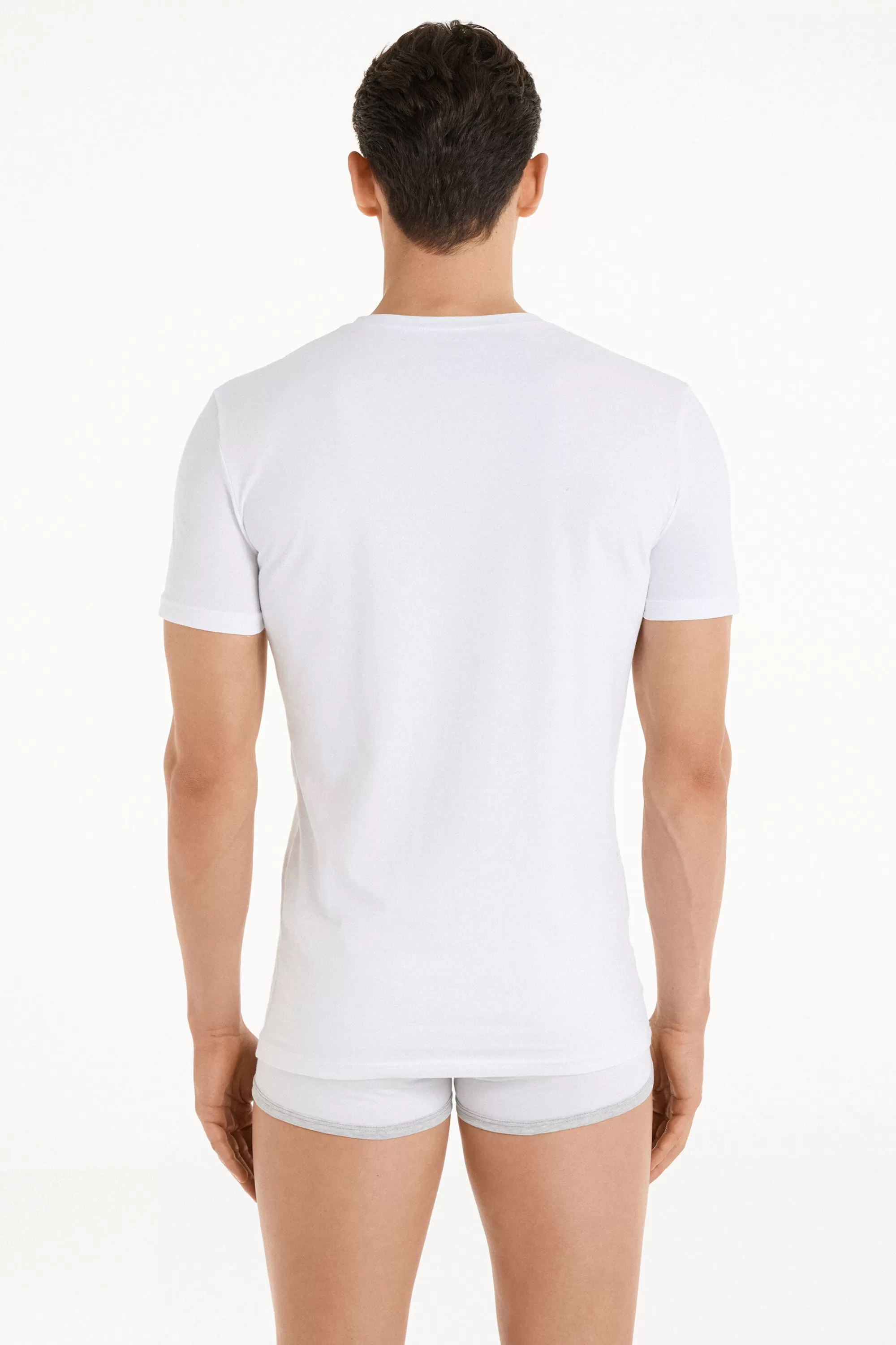 New T-Shirt In Cotone Elasticizzato - T-shirt E Magliette - Uomo | T-shirt e Magliette