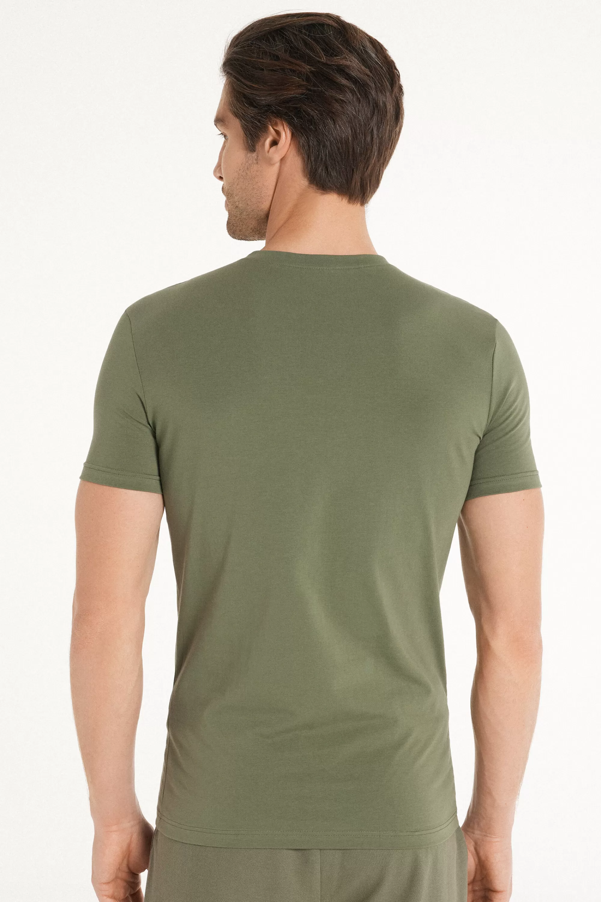 Discount T-Shirt In Cotone Elasticizzato - T-shirt E Magliette - Uomo | T-shirt e Magliette