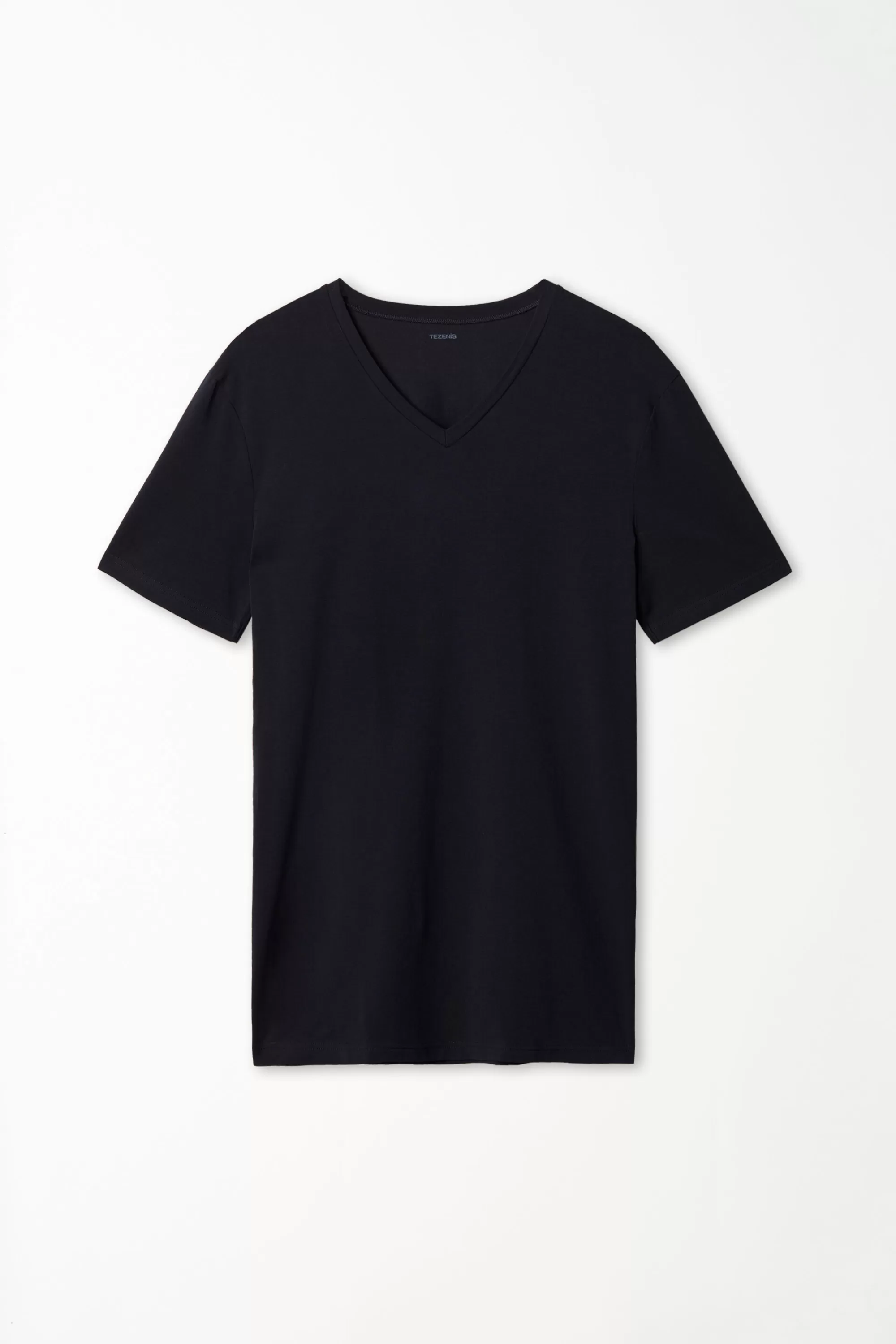 Hot T-shirt Scollo A V In Cotone Elasticizzato - T-shirt E Magliette - Uomo | T-shirt e Magliette